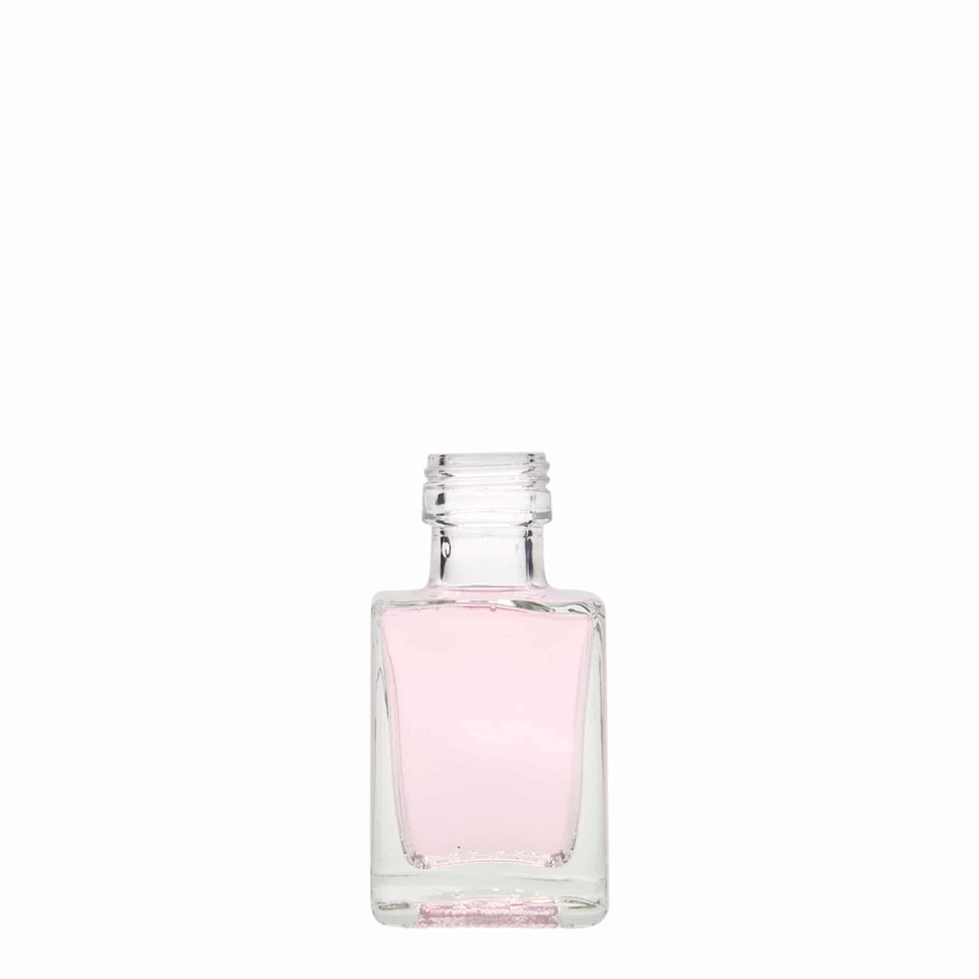50 ml Glasflasche 'Cube', quadratisch, Mündung: PP 24