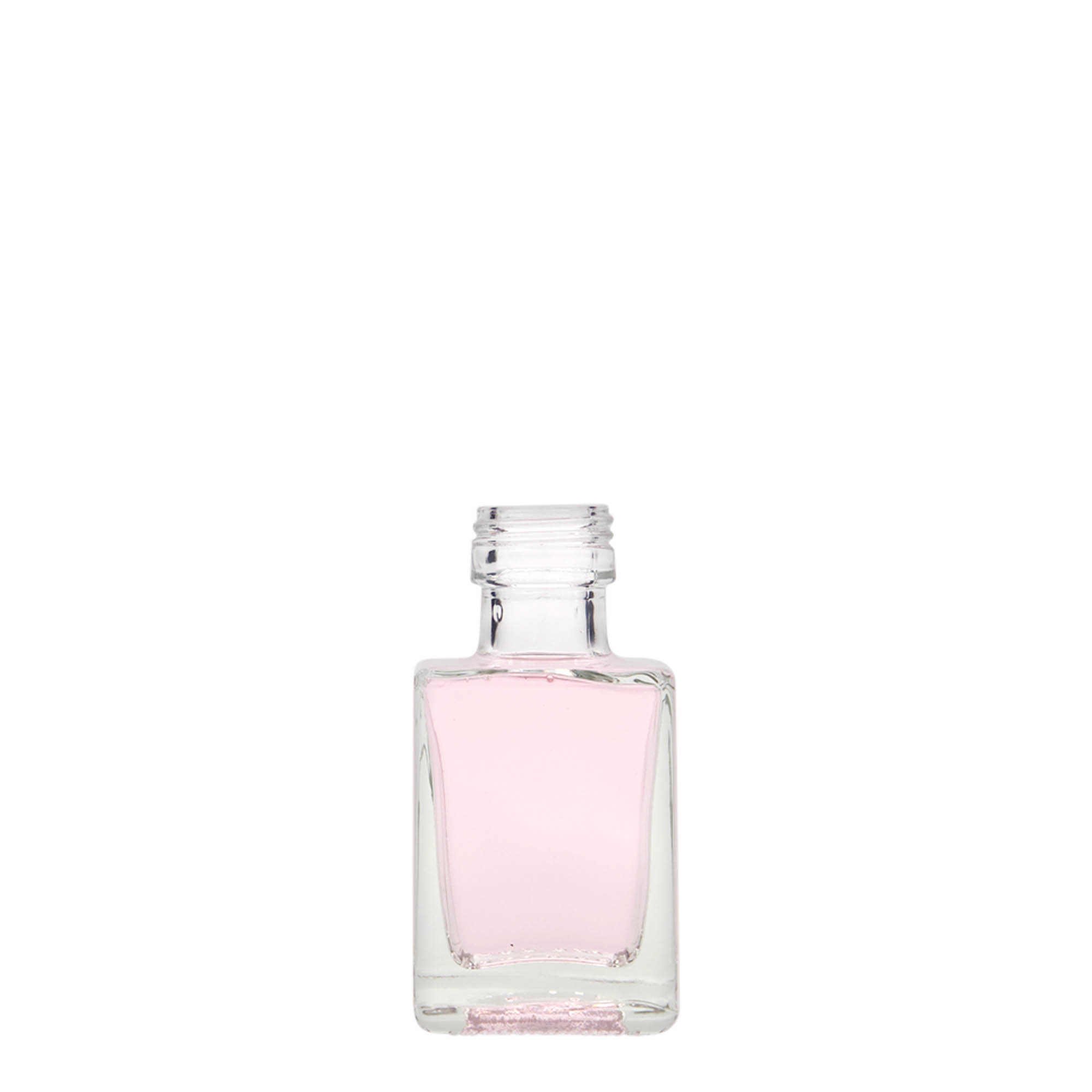 50 ml Glasflasche 'Cube', quadratisch, Mündung: PP 24