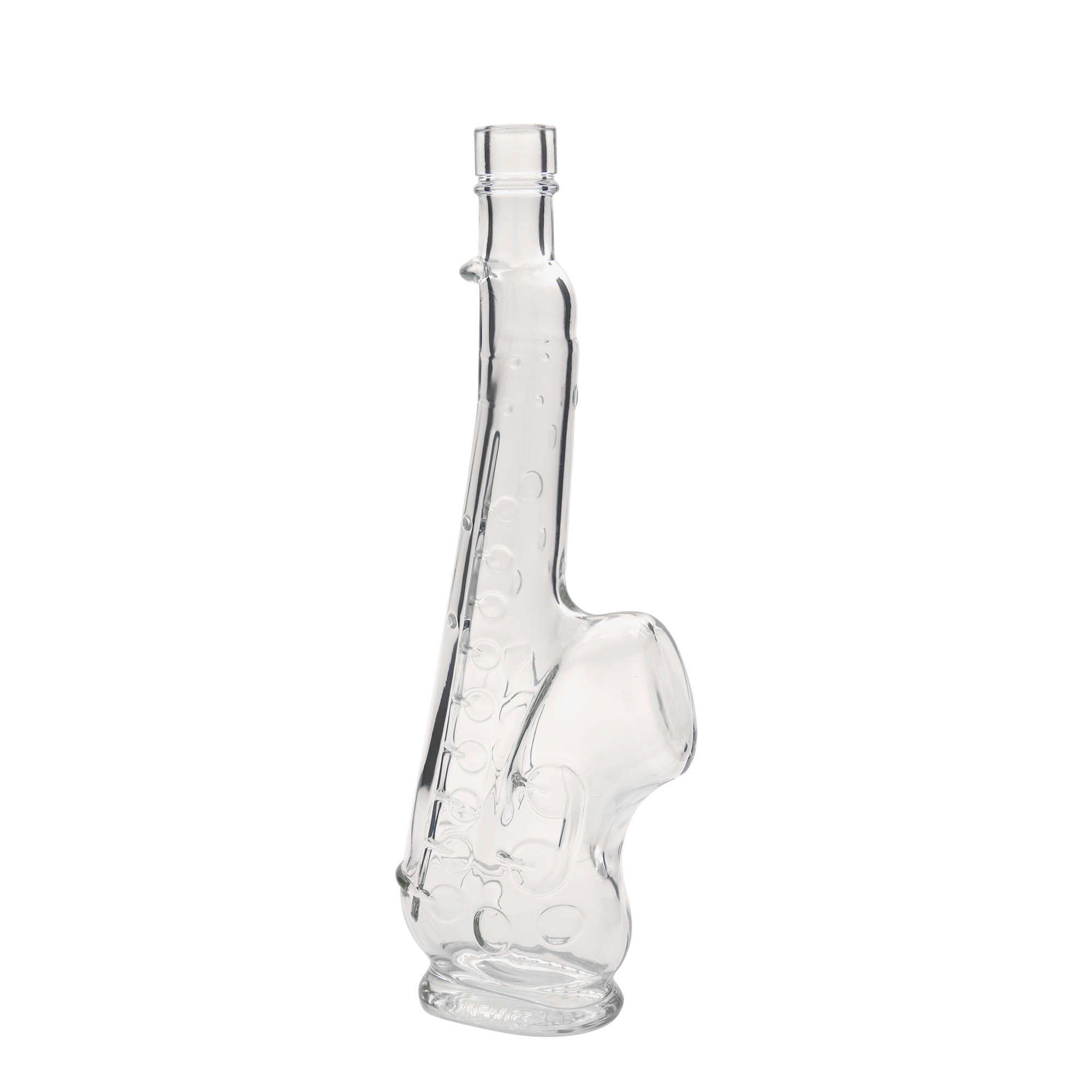 500 ml Glasflasche 'Saxophon', Mündung: Kork 500 ml Glasflasche 'Saxophon', Mündung: Kork
