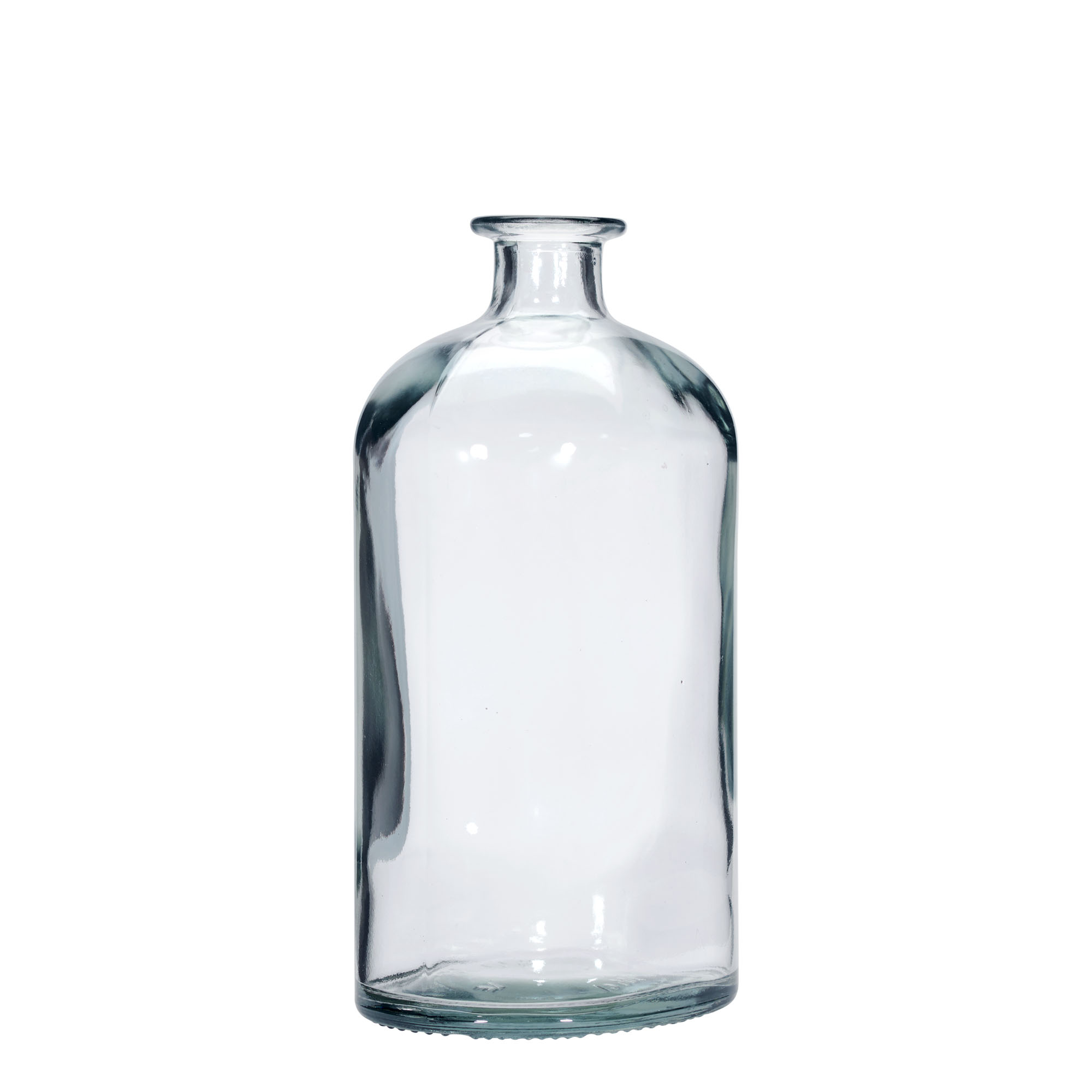 1.000 ml Glasflasche 'Dundee', oval, Mündung: Kork 1.000 ml Glasflasche 'Dundee', oval, Mündung: Kork