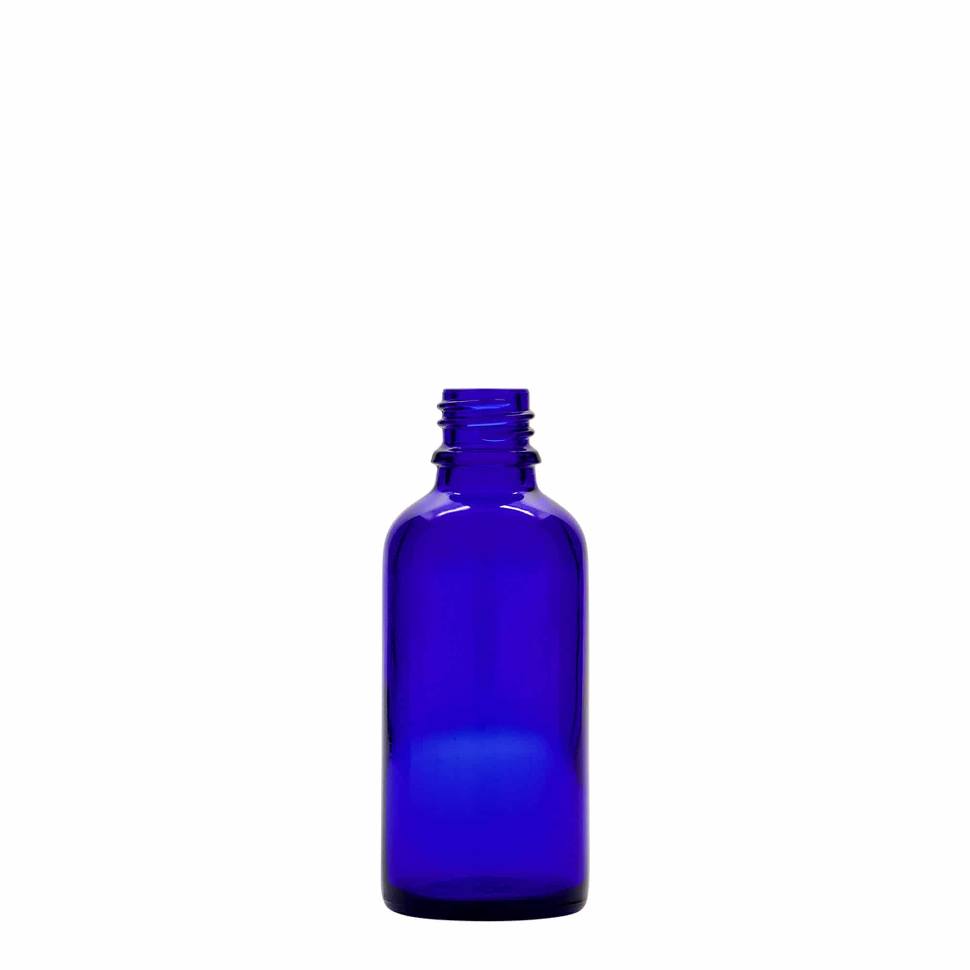 50 ml Sprühflasche Medizin, Glas, royalblau, Mündung: DIN 18 50 ml Sprühflasche Medizin, Glas, royalblau, Mündung: DIN 18