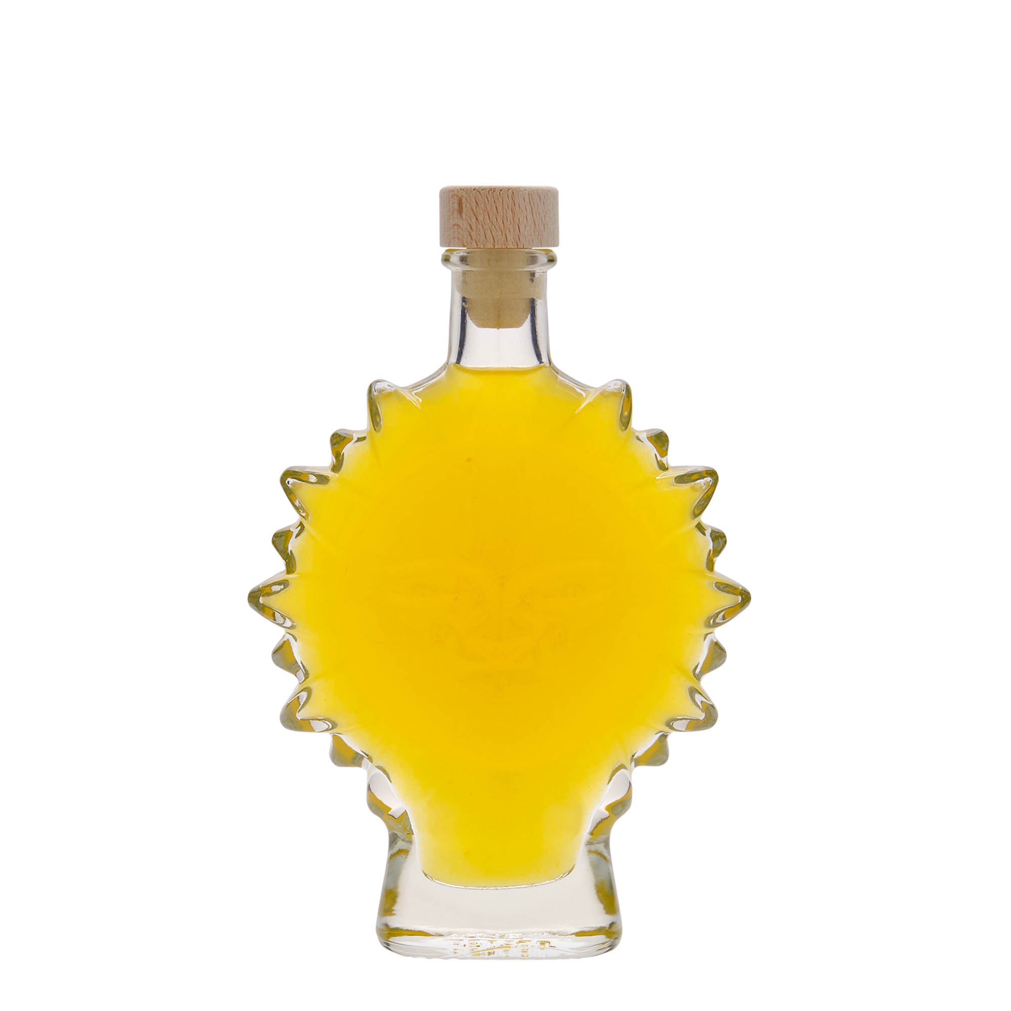200 ml Glasflasche 'Sonne', Mündung: Kork
