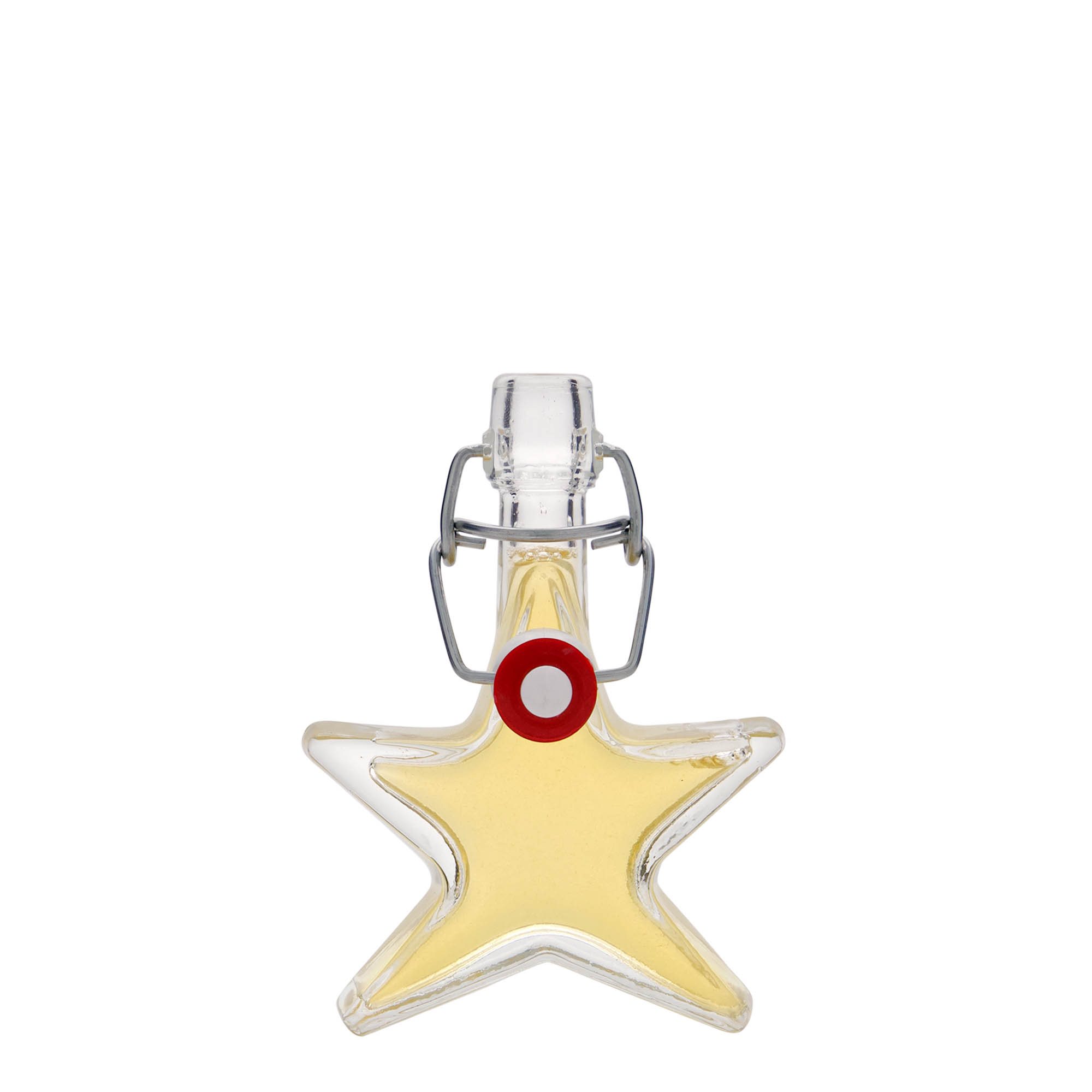40 ml Glasflasche 'Stern', Mündung: Bügelverschluss 40 ml Glasflasche 'Stern', Mündung: Bügelverschluss