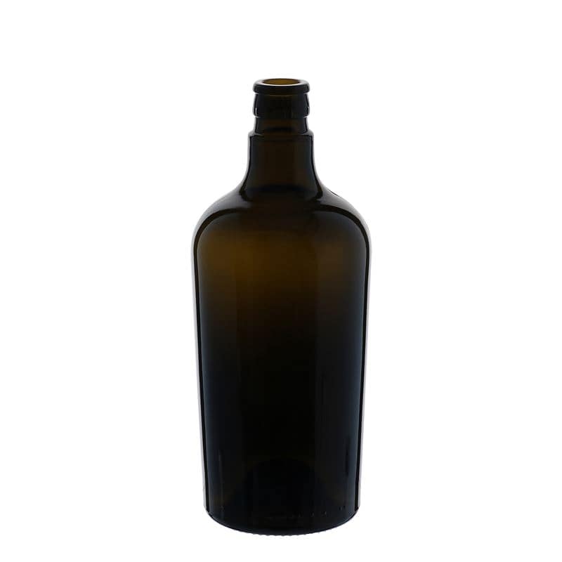 750 ml Essig-/Ölflasche 'Oleum', Glas, antikgrün, Mündung: DOP