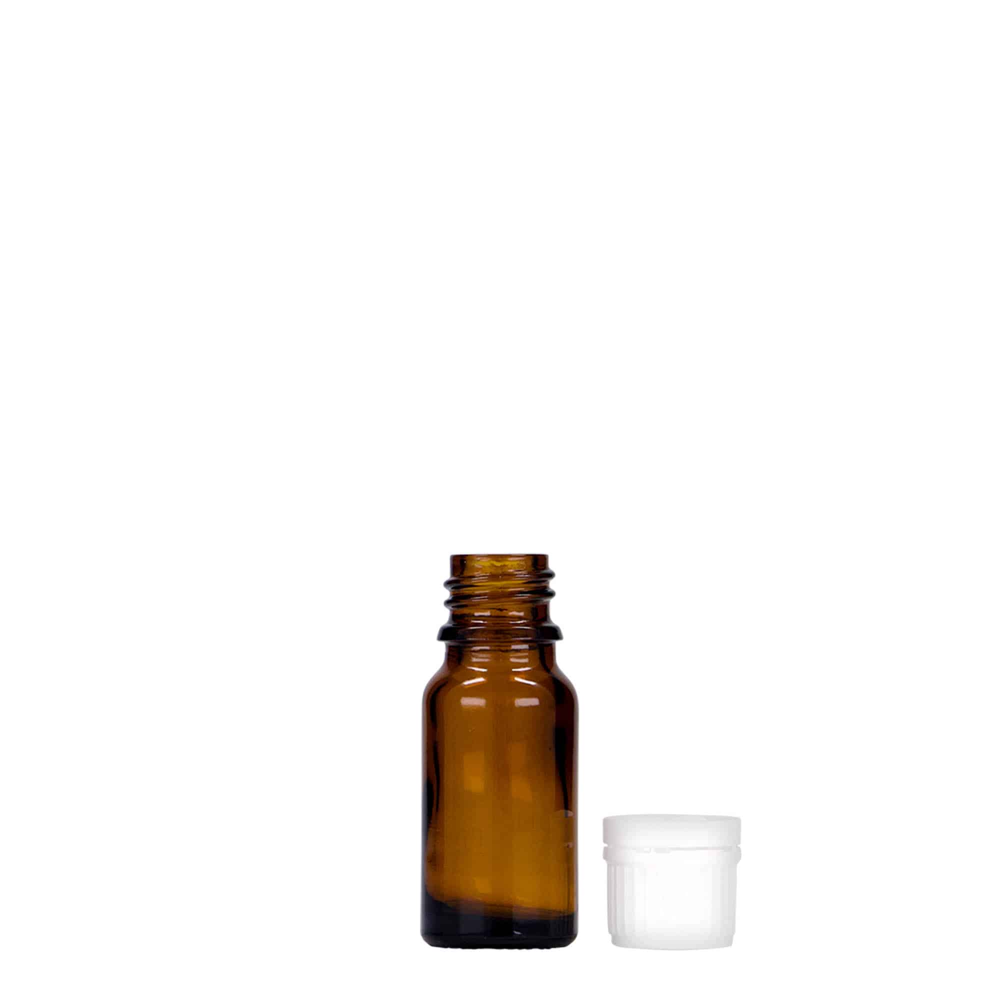 10 ml Medizinflasche, Glas, braun, Mündung: DIN 18