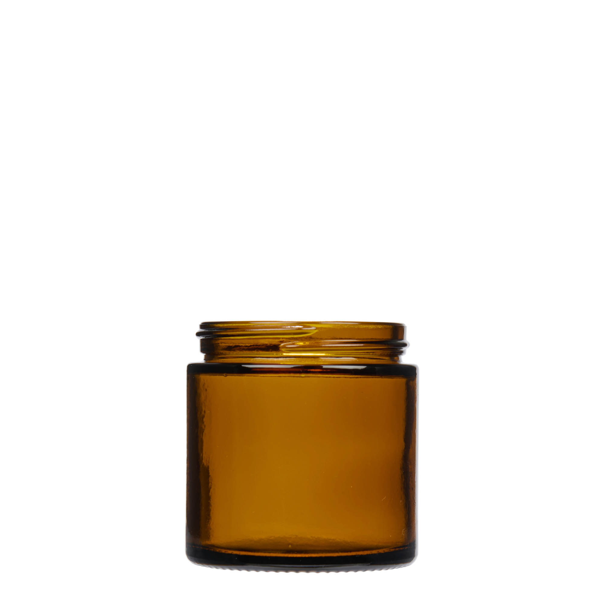 120 ml Tiegel „Brown Line“, Glas, braun, Mündung: Schraubverschluss