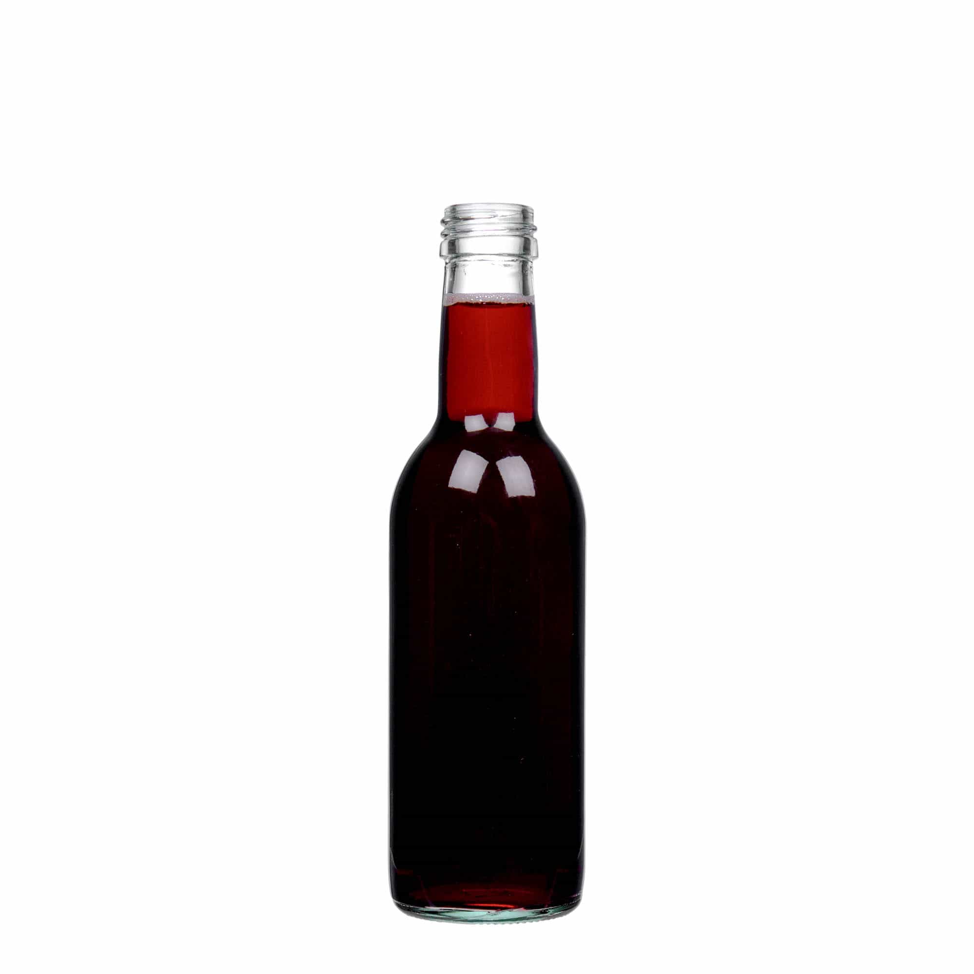250 ml Glasflasche 'Bordeaux', Mündung: PP 28 250 ml Glasflasche 'Bordeaux', Mündung: PP 28
