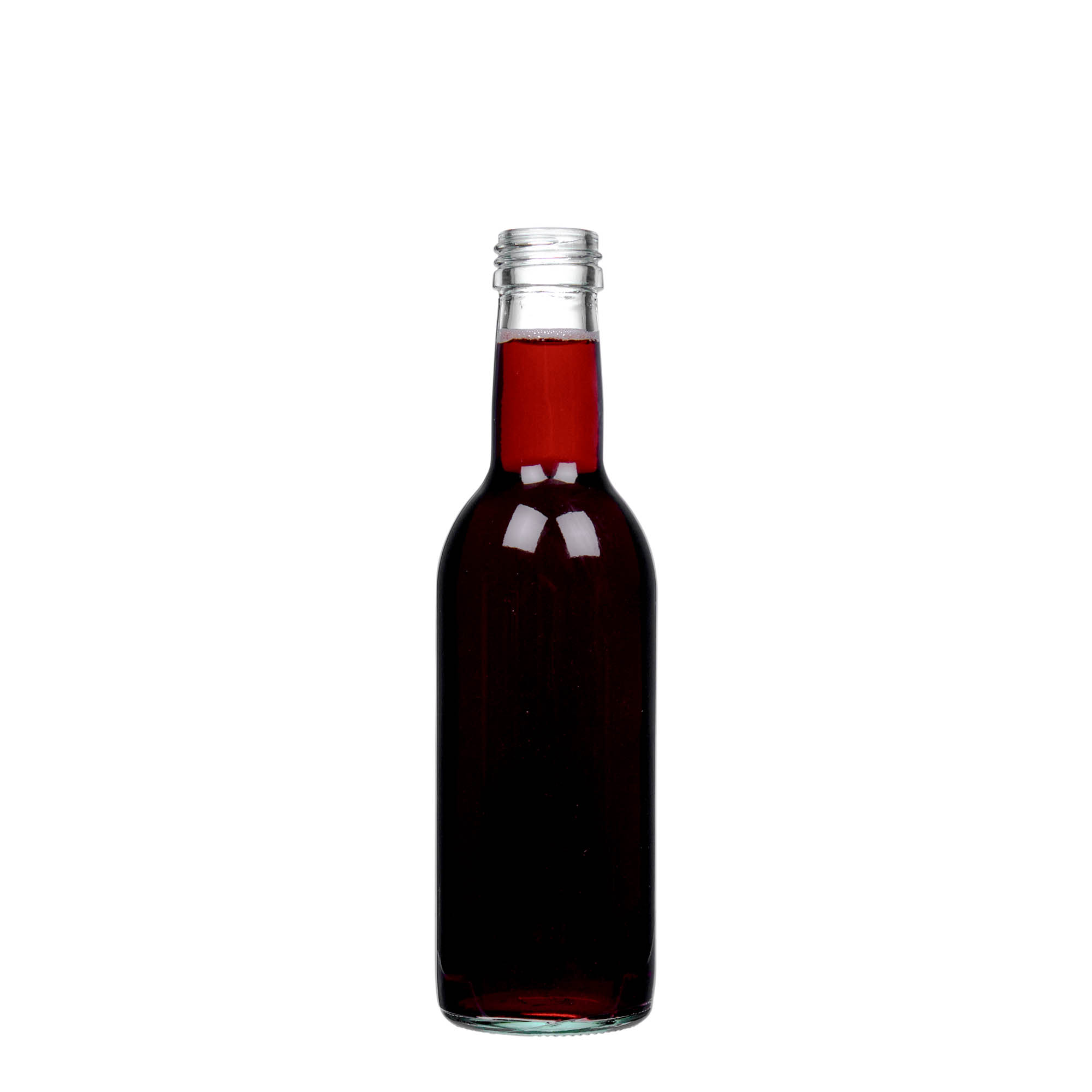 250 ml Glasflasche „Bordeaux“, Mündung: PP 28