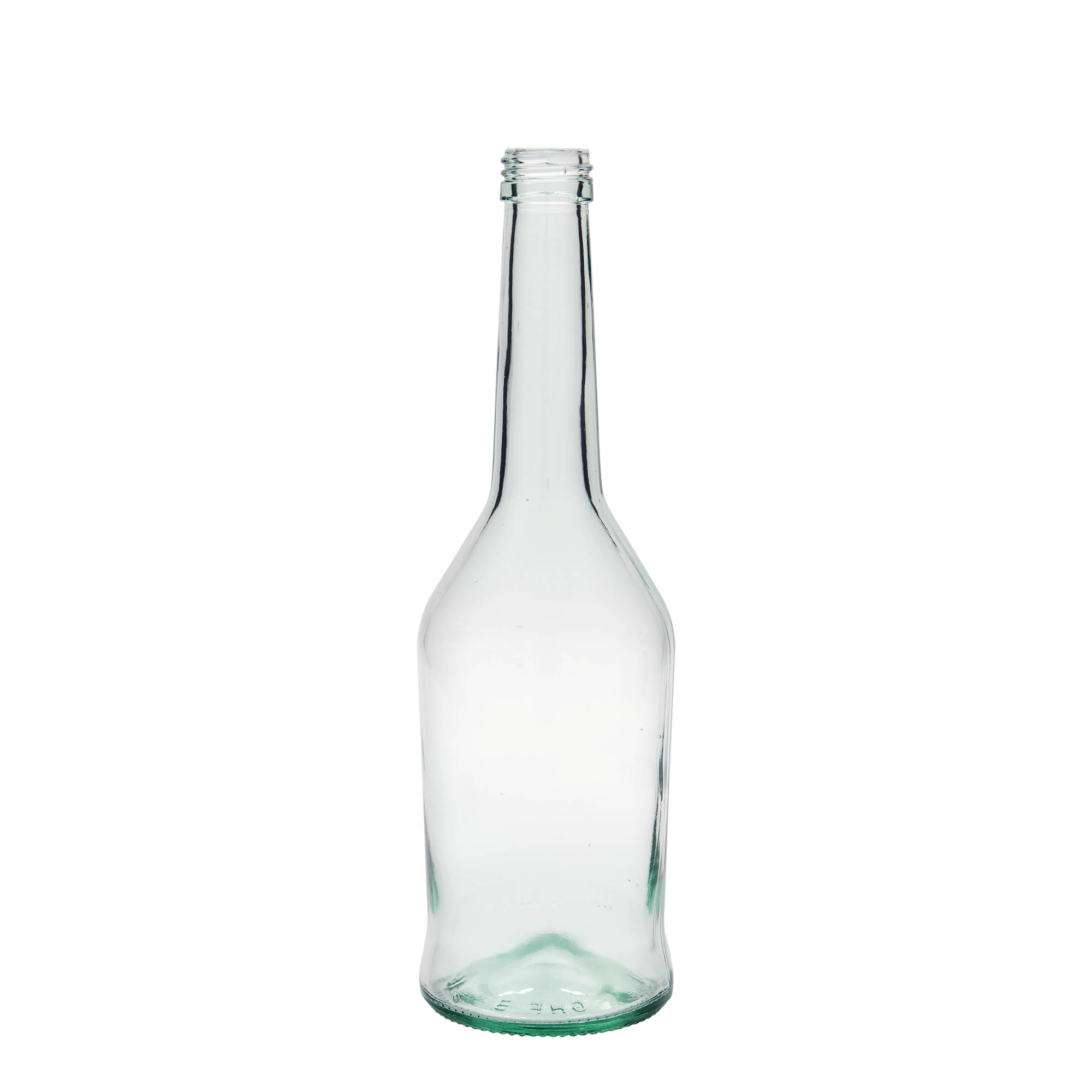 500 ml Glasflasche Spirituosenflasche, Mündung: PP 28