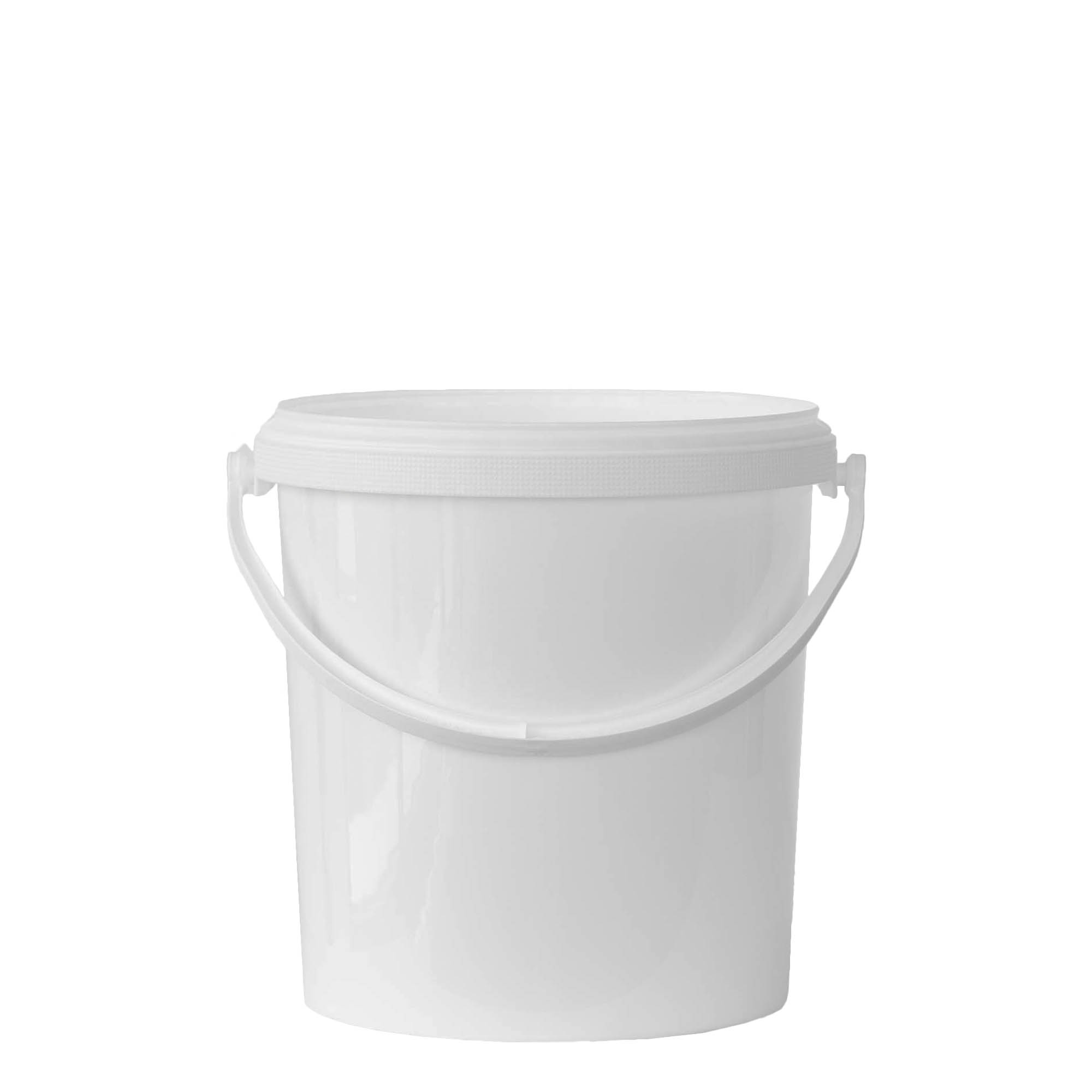 6 l Eimer, PP-Kunststoff, weiß 6 l Eimer, PP-Kunststoff, weiß