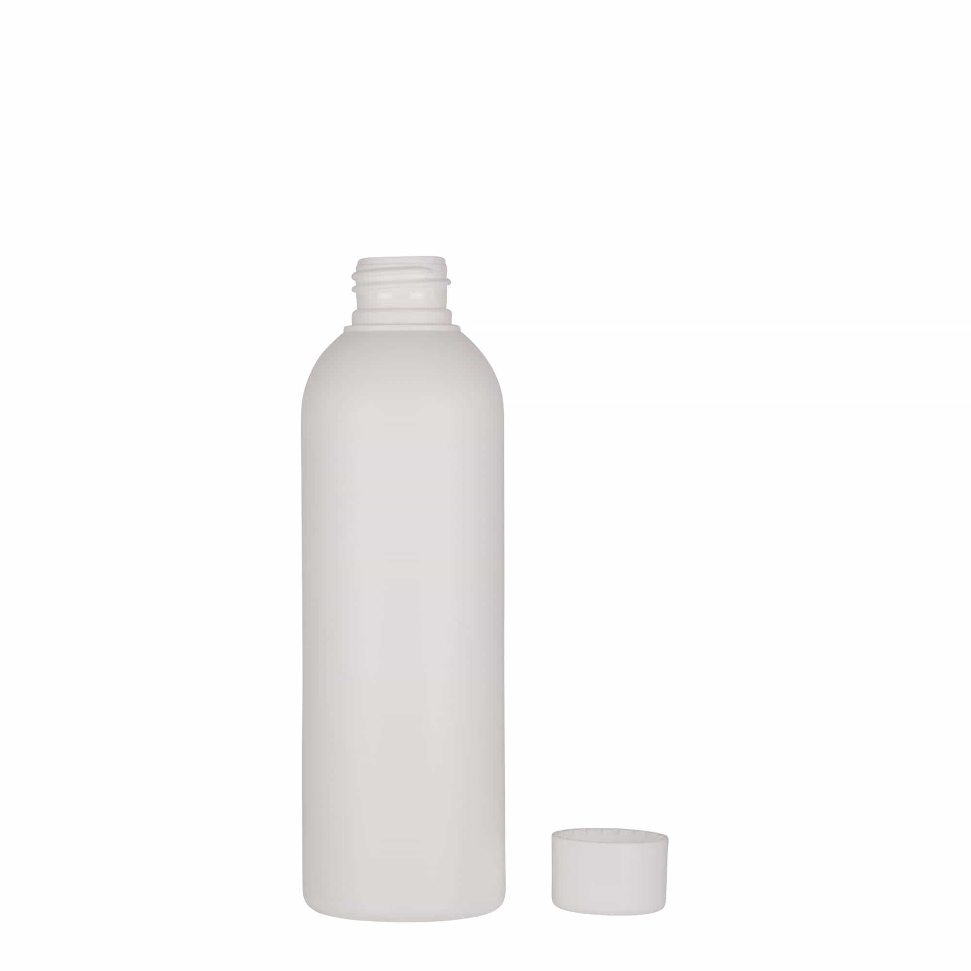 200 ml Kunststoffflasche 'Tuffy', HDPE, weiß, Mündung: 24/410