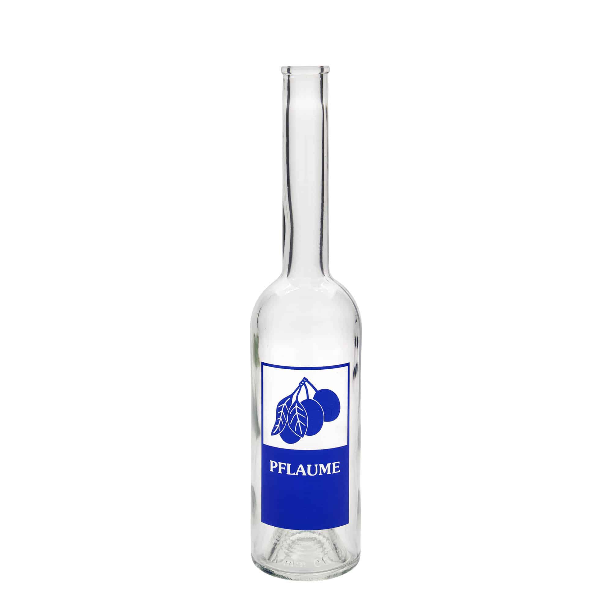 500 ml Glasflasche „Opera“, Motiv: Pflaume, Mündung: Kork
