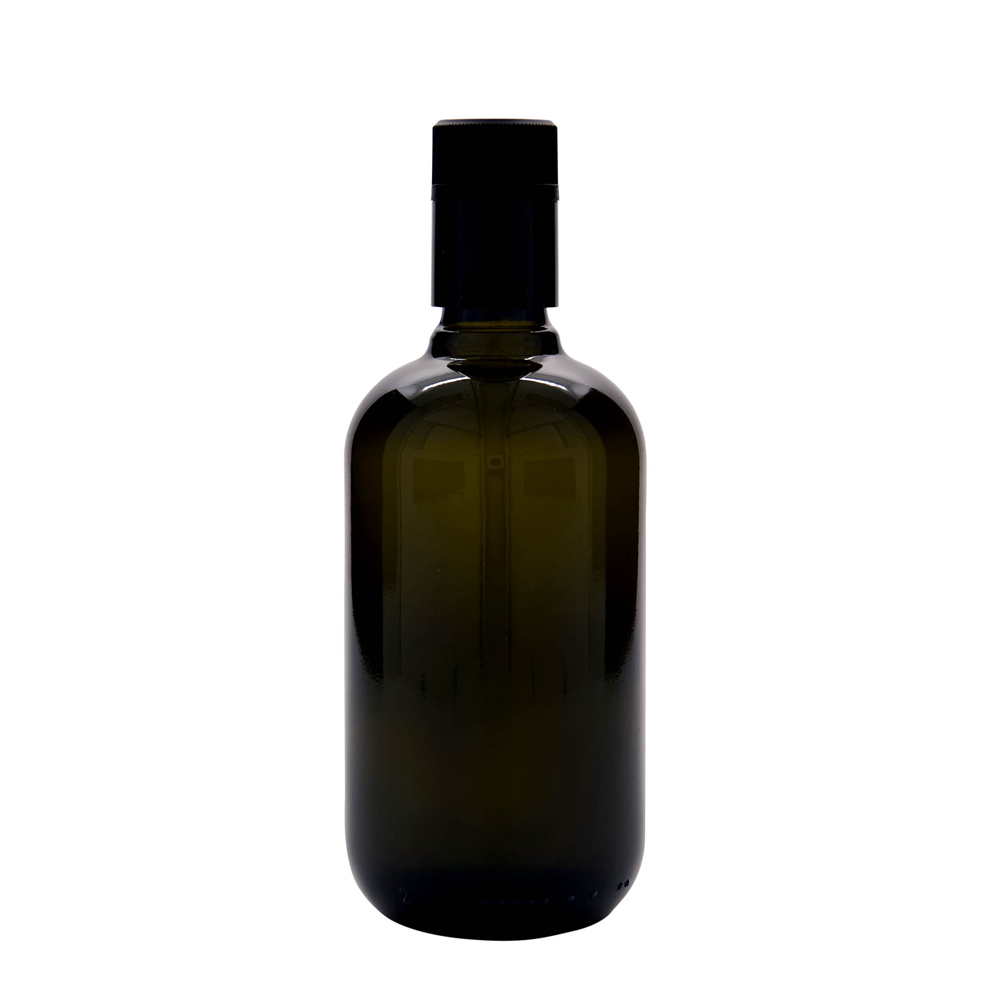 500 ml Essig-/Ölflasche „Biolio“, Glas antikgrün, Mündung: DOP