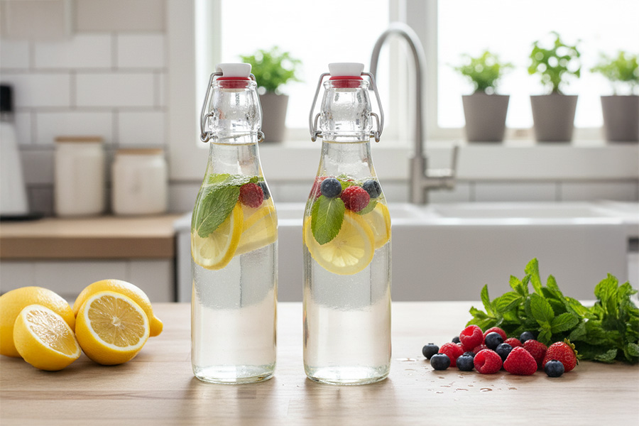 Infused Water – Fruchtiges Zitronen-Minz-Wasser Infused Water – Fruchtiges Zitronen-Minz-Wasser