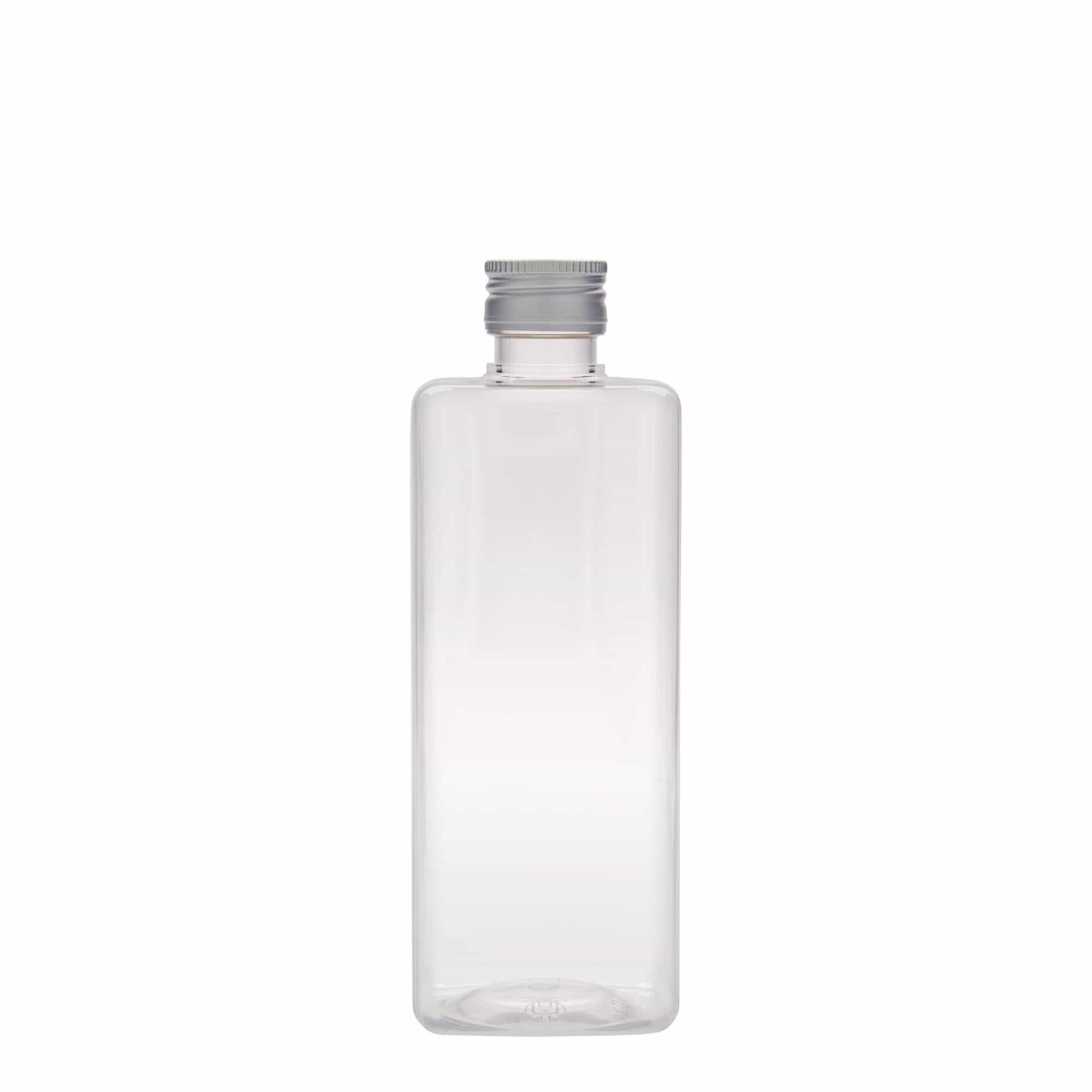 500 ml PET-Flasche 'Karl', quadratisch, Kunststoff, Mündung: PP 28
