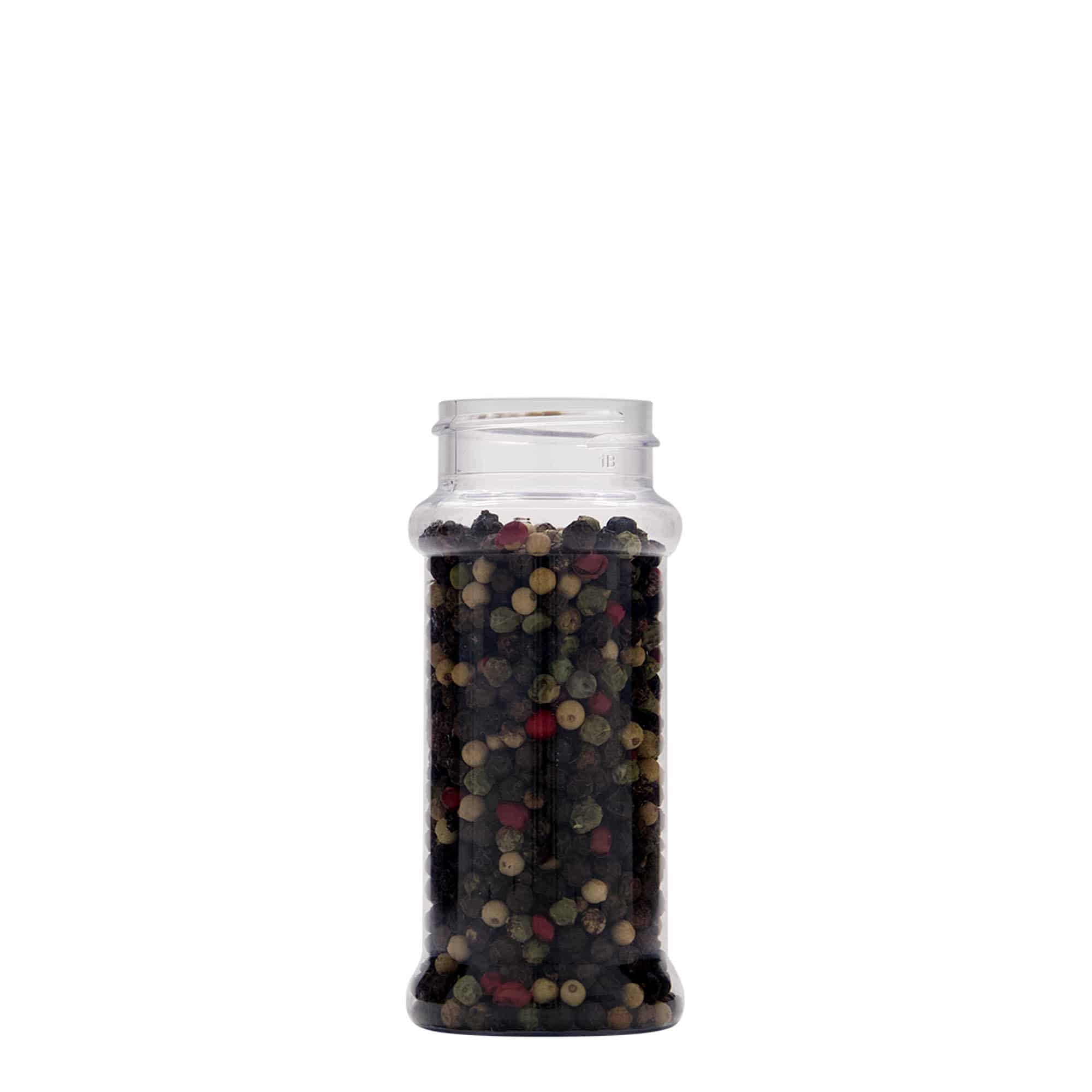 100 ml PET-Gewürzdose, Kunststoff, Mündung: 38/400 100 ml PET-Gewürzdose, Kunststoff, Mündung: 38/400