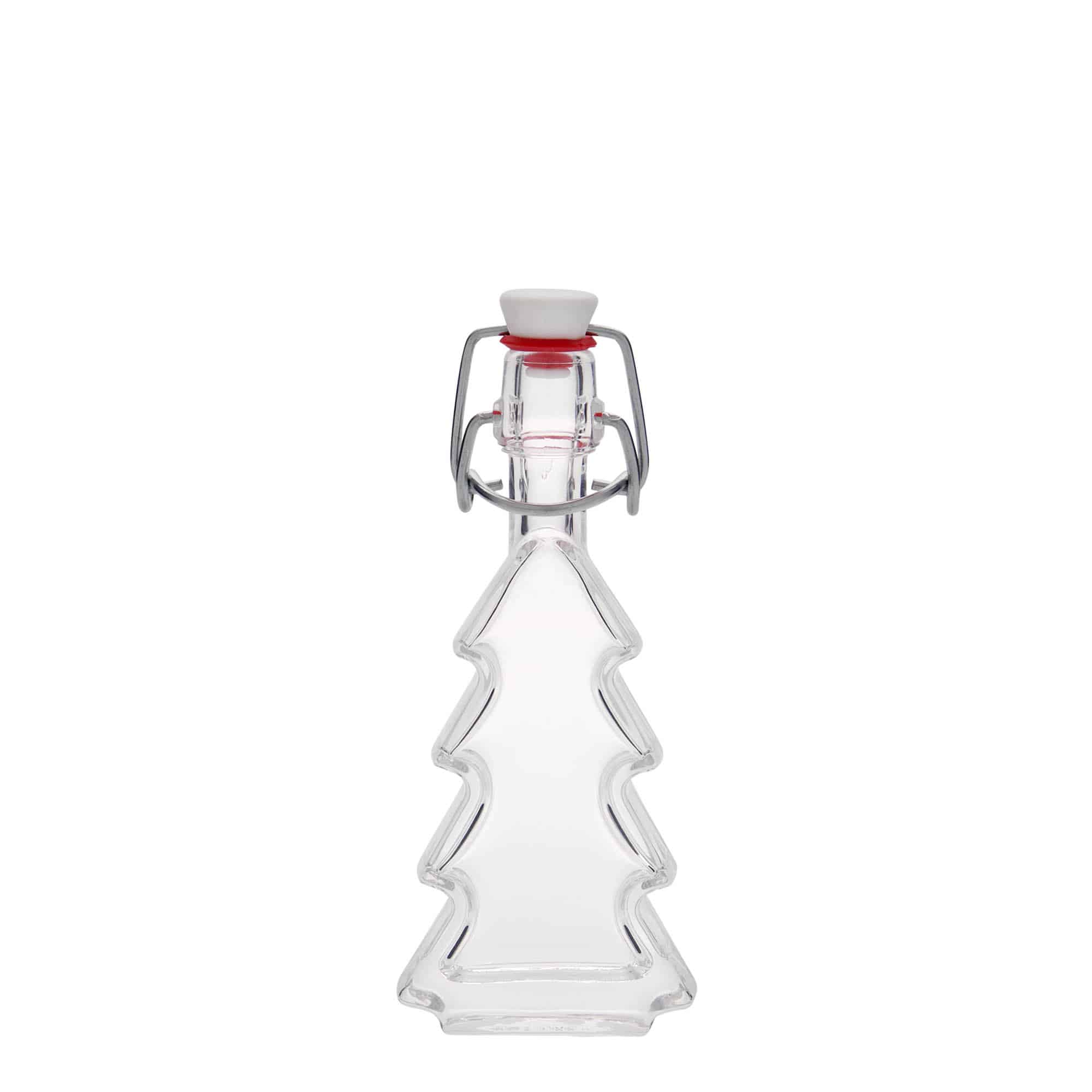 40 ml Glasflasche „Tannenbaum“, Mündung: Bügelverschluss