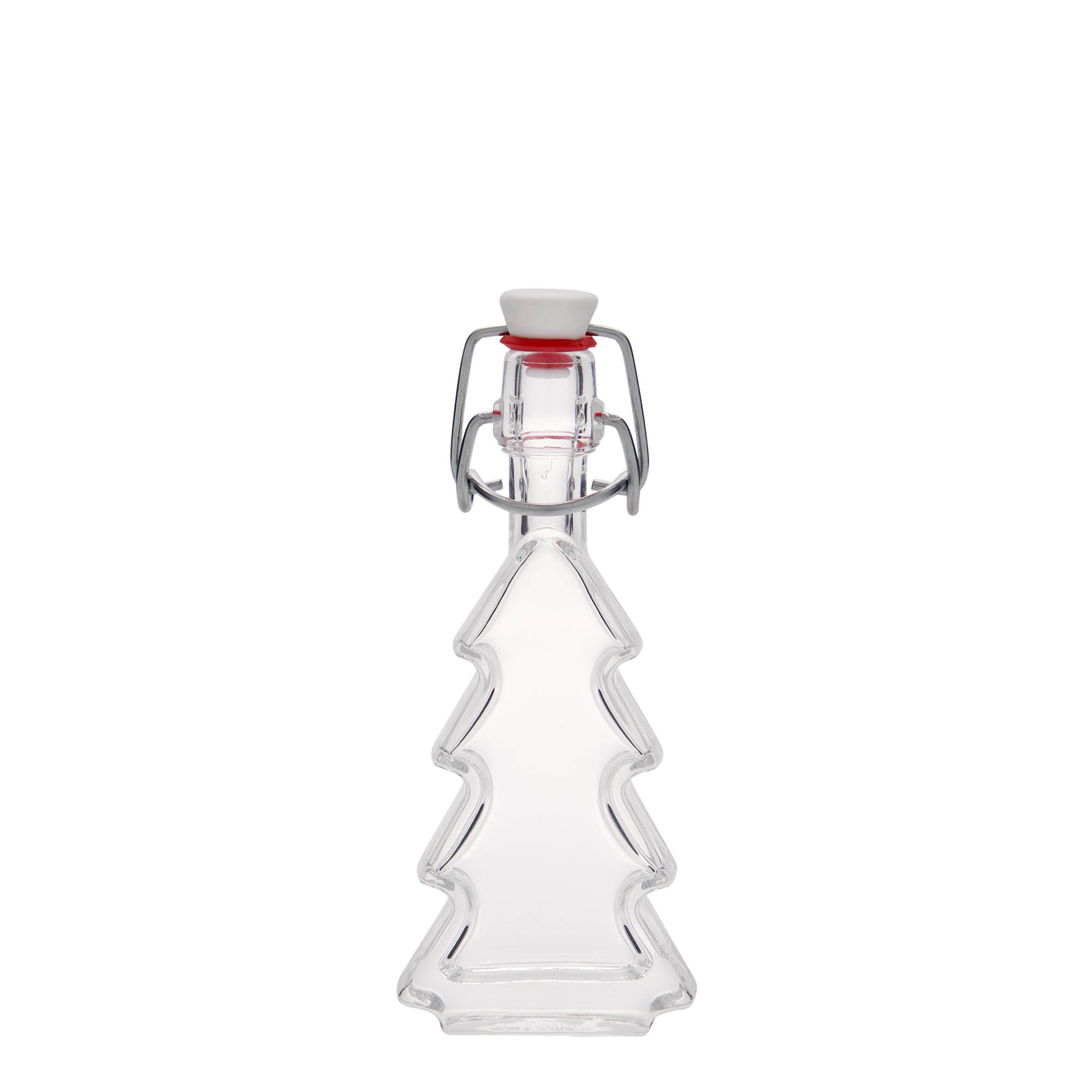 40 ml Glasflasche „Tannenbaum“, Mündung: Bügelverschluss