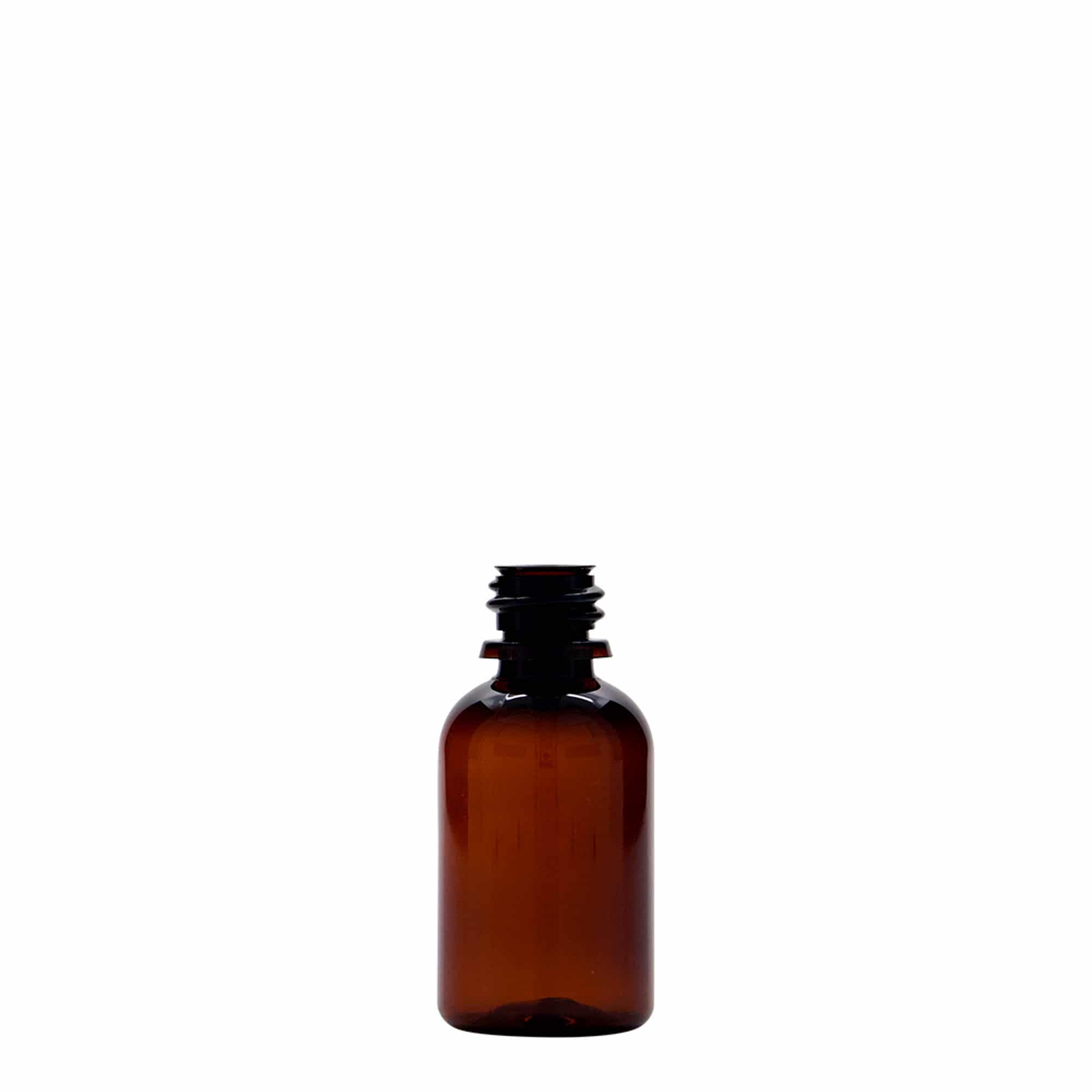 30 ml PET-Medizinflasche „Easy Living“, braun, Kunststoff, Mündung: DIN 18