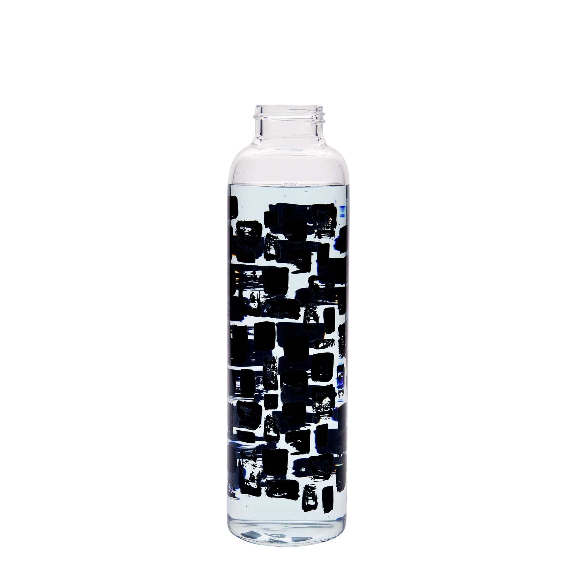 500 ml Trinkflasche 'Perseus - Schwarze Rechtecke', Mündung: Schraubverschluss 500 ml Trinkflasche 'Perseus - Schwarze Rechtecke', Mündung: Schraubverschluss