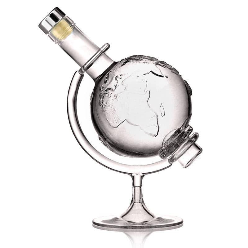 500 ml Glasflasche 'Globus', Mündung: Kork