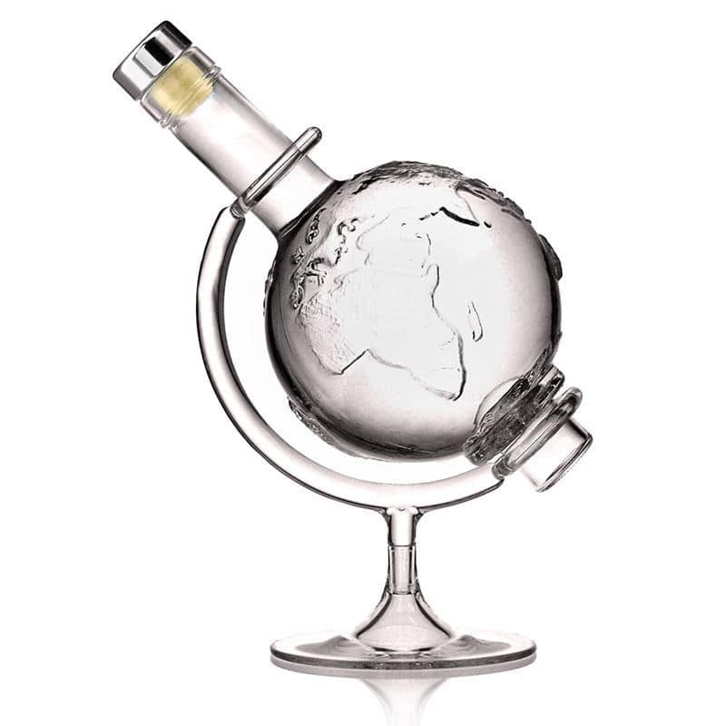 500 ml Glasflasche 'Globus', Mündung: Kork 500 ml Glasflasche 'Globus', Mündung: Kork
