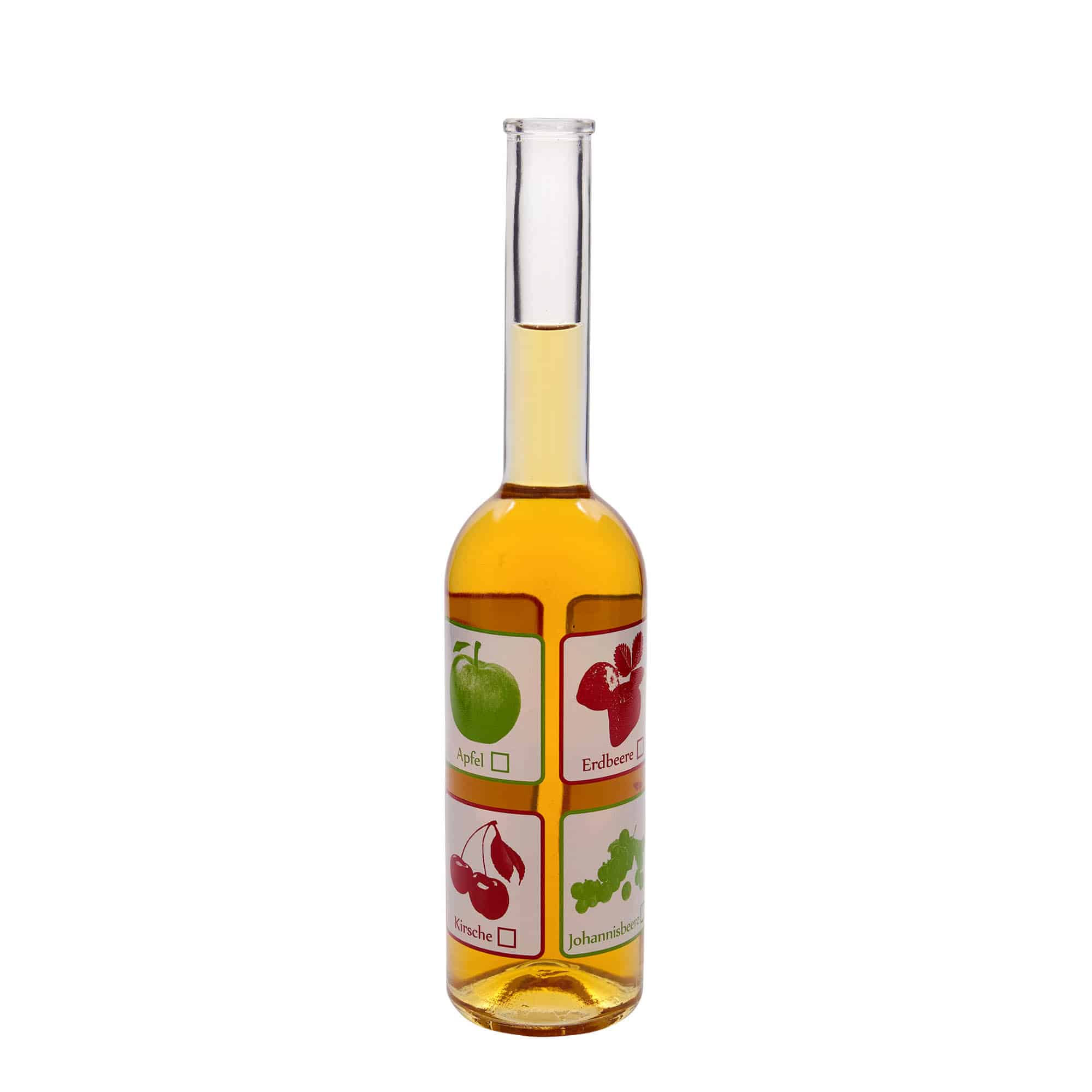500 ml Glasflasche „Opera“, Motiv: Früchte, Mündung: Kork