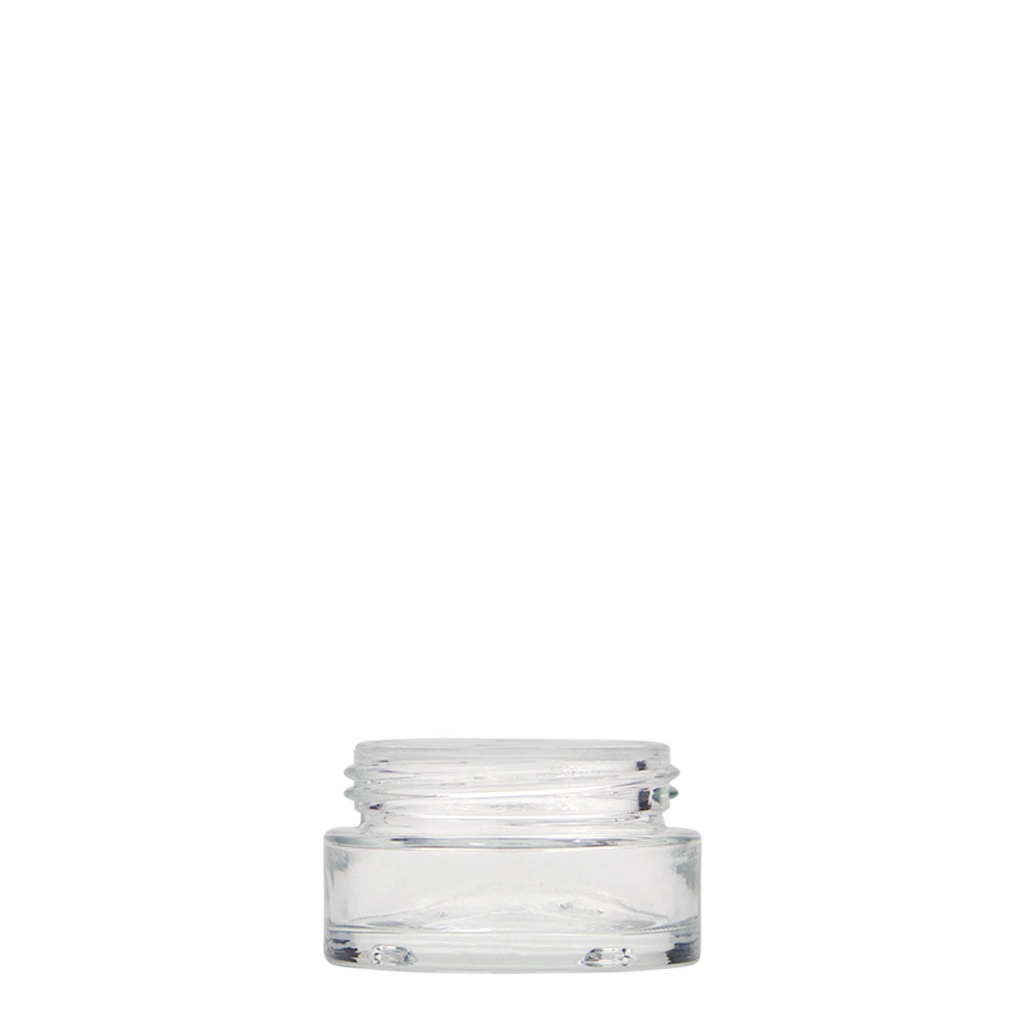15 ml Tiegel 'Clear Edition', Glas, Mündung: Schraubverschluss