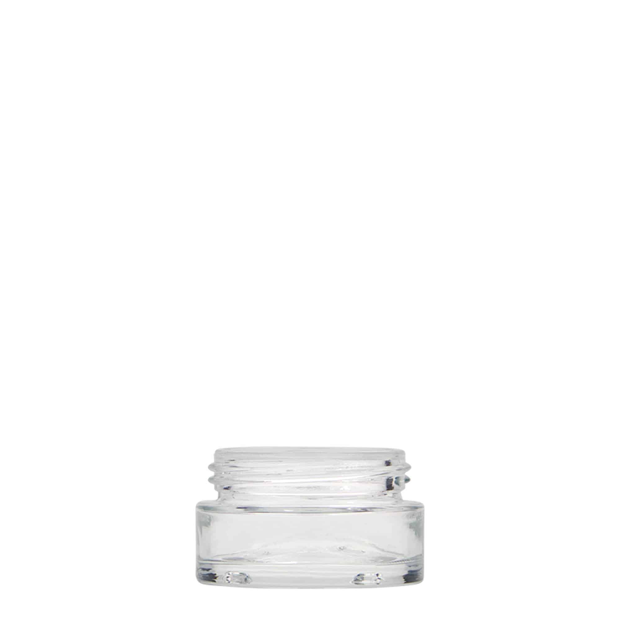 15 ml Tiegel 'Clear Edition', Glas, Mündung: Schraubverschluss