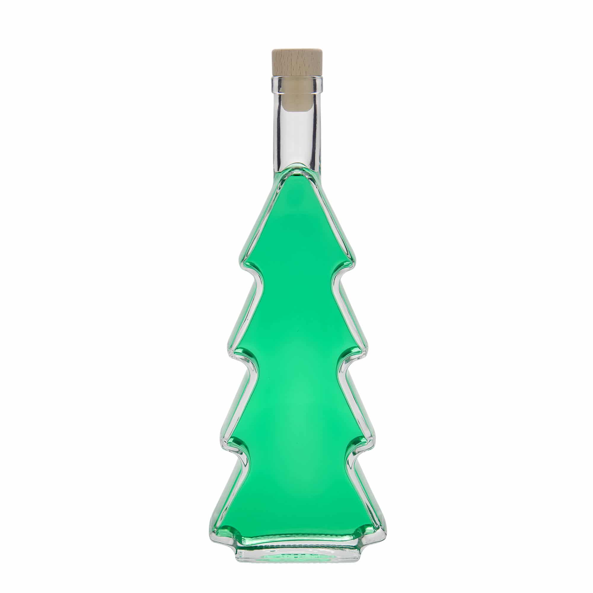 500 ml Glasflasche „Tannenbaum“, Mündung: Kork