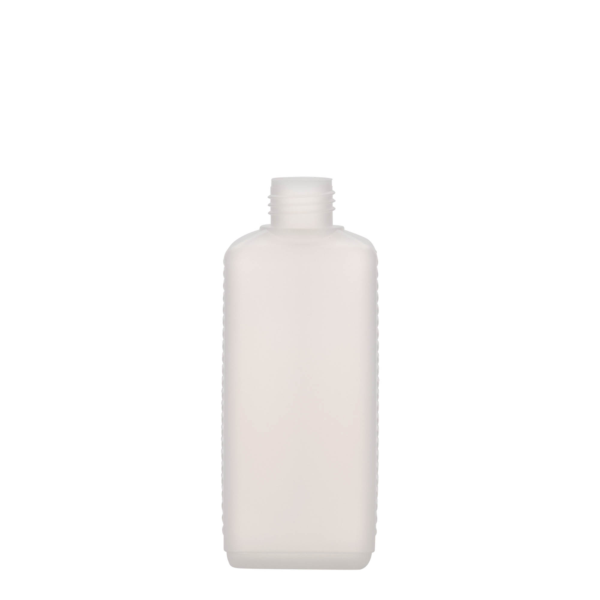 250 ml Kanisterflasche, rechteckig, HDPE-Kunststoff, natur, Mündung: DIN 25 EPE 250 ml Kanisterflasche, rechteckig, HDPE-Kunststoff, natur, Mündung: DIN 25 EPE