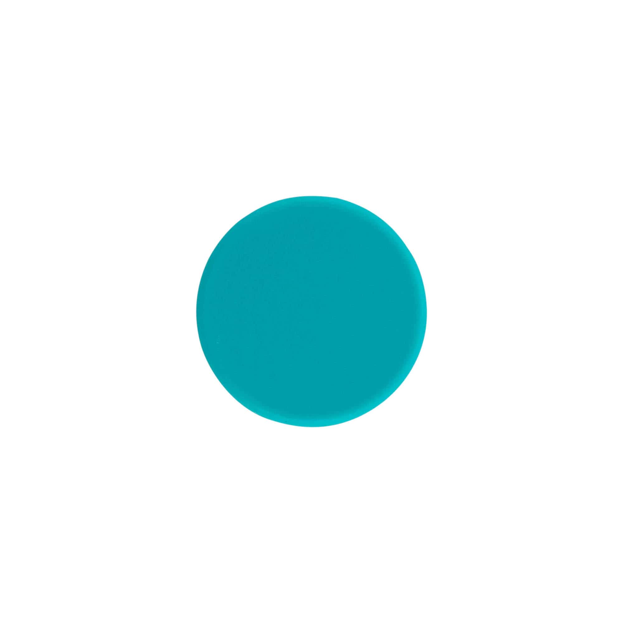 Schraubverschluss, ABS-Kunststoff, türkis, für Mündung: GPI 28/400