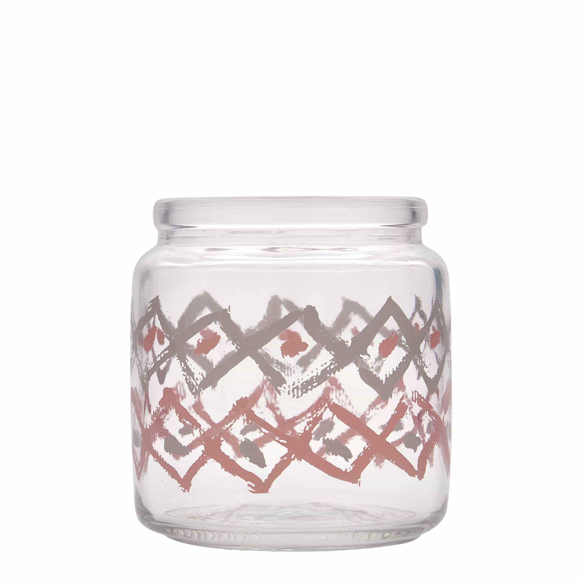 750 ml Korkenglas 'Giara', Motiv: Manolibera rosa, Mündung: Kork