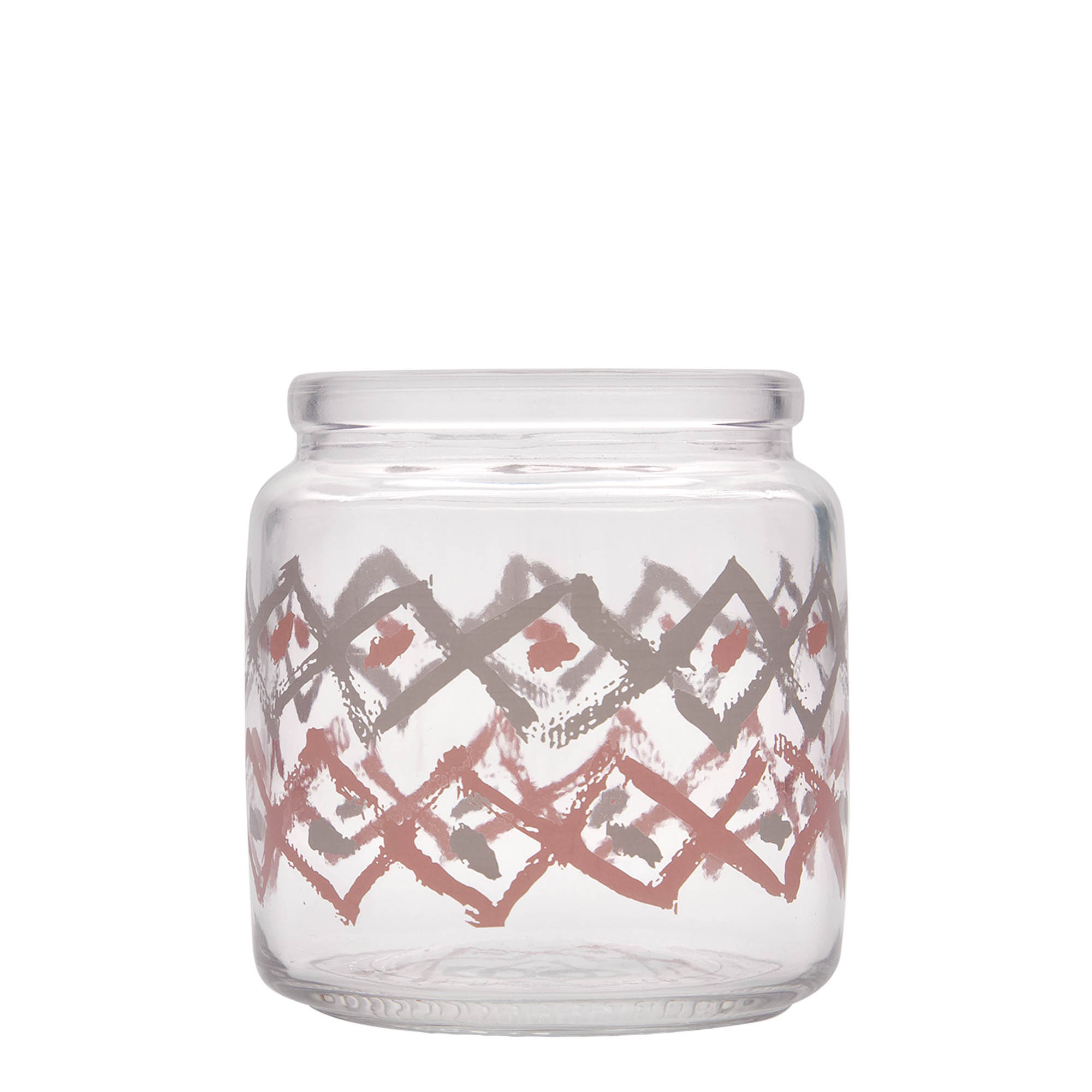 750 ml Korkenglas „Giara“, Motiv: Manolibera rosa, Mündung: Kork