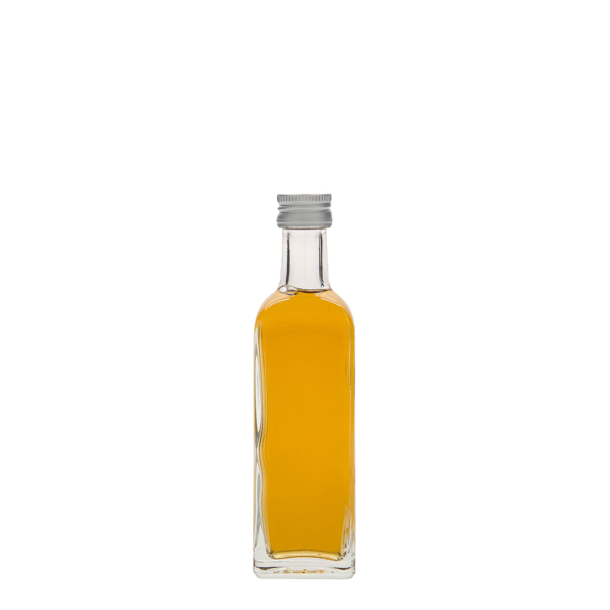 60 ml Glasflasche 'Marasca', quadratisch, Mündung: PP 18 60 ml Glasflasche 'Marasca', quadratisch, Mündung: PP 18