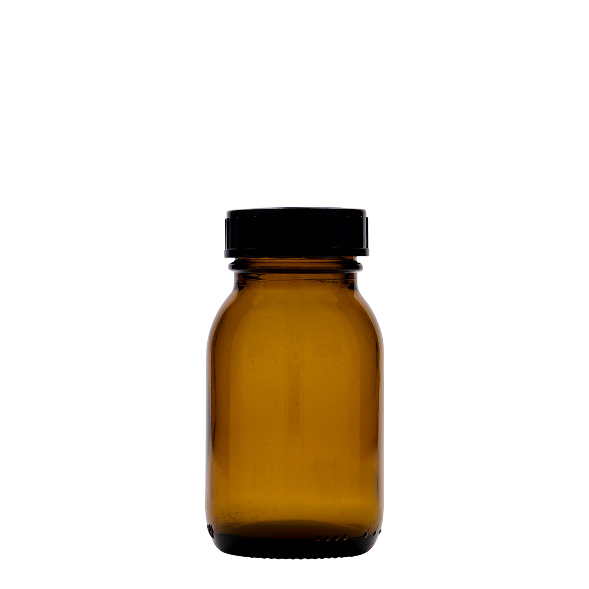 125 ml Weithalsglas, braun, Mündung: DIN 40 125 ml Weithalsglas, braun, Mündung: DIN 40