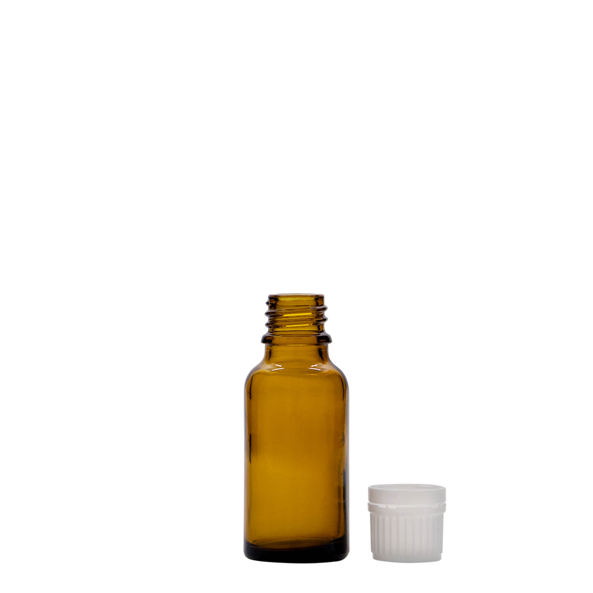 20 ml Medizinflasche, Glas braun, Mündung: DIN 18 20 ml Medizinflasche, Glas braun, Mündung: DIN 18