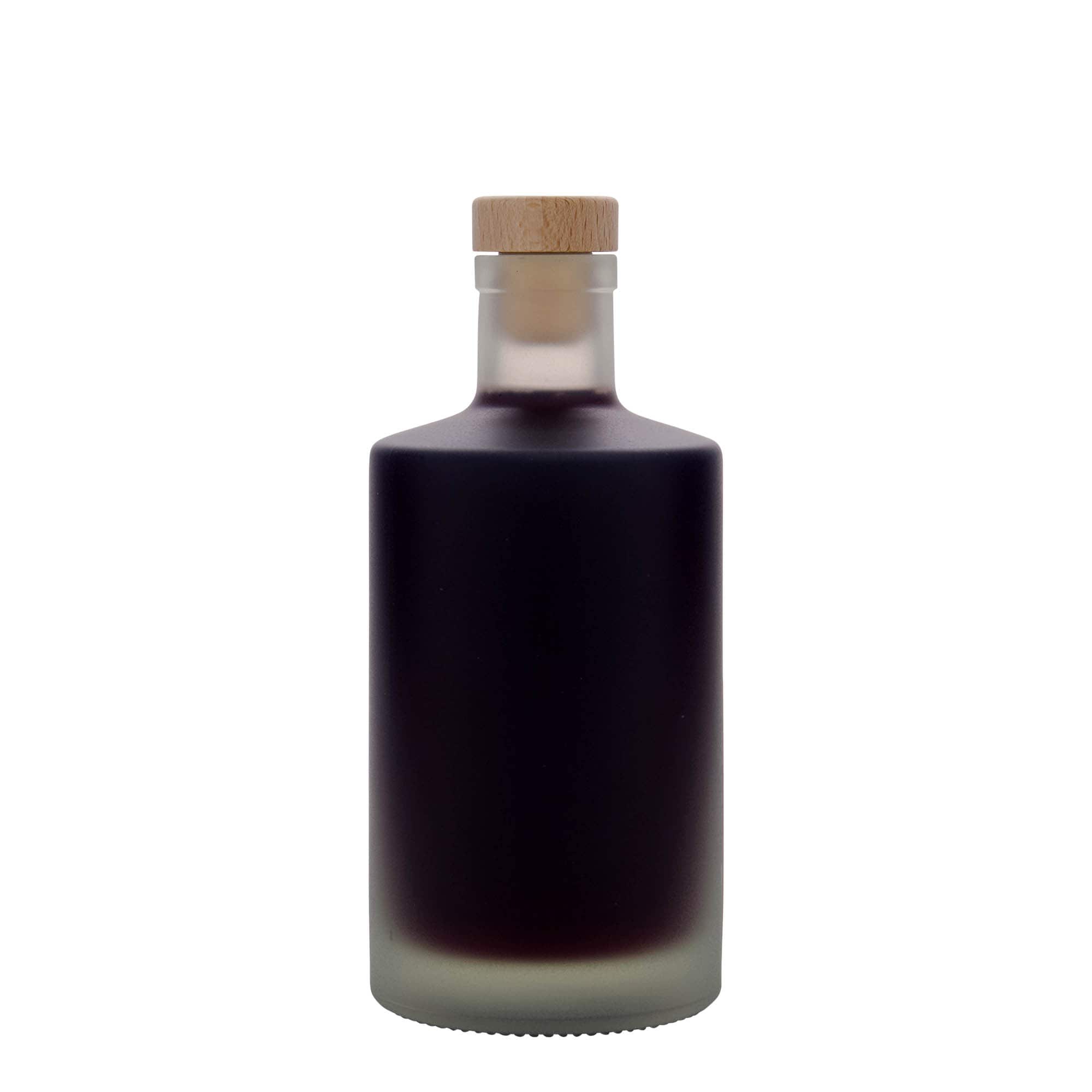 500 ml Glasflasche 'Caroline', geeist, Mündung: Kork
