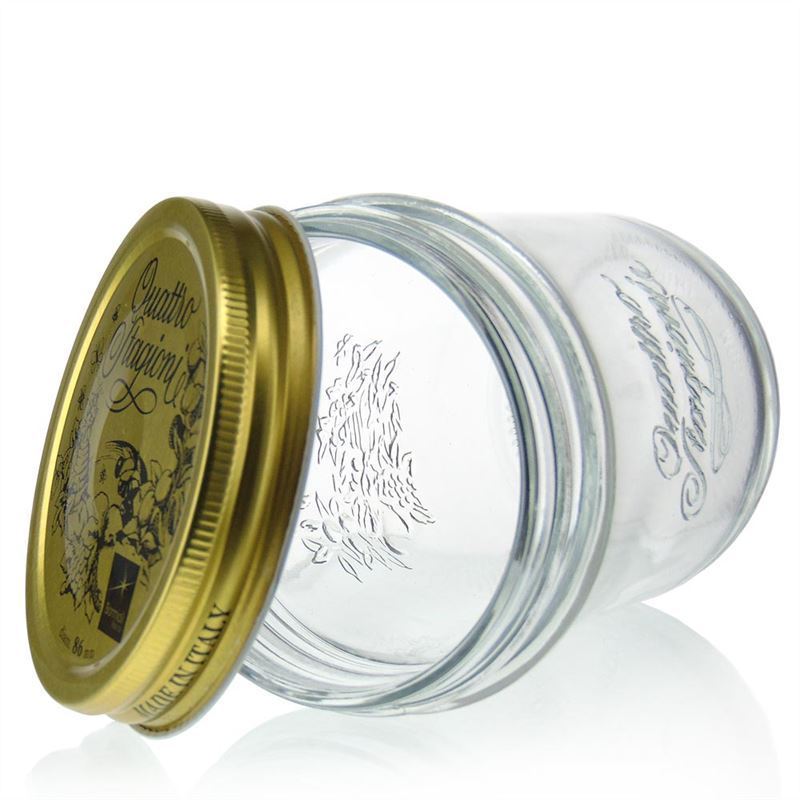 320 ml Sturzglas 'Quattro Stagioni', Mündung: Schraubverschluss 320 ml Sturzglas 'Quattro Stagioni', Mündung: Schraubverschluss