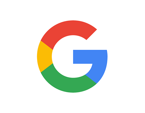 Logo Google Logo Google auf grauem Hintergrund