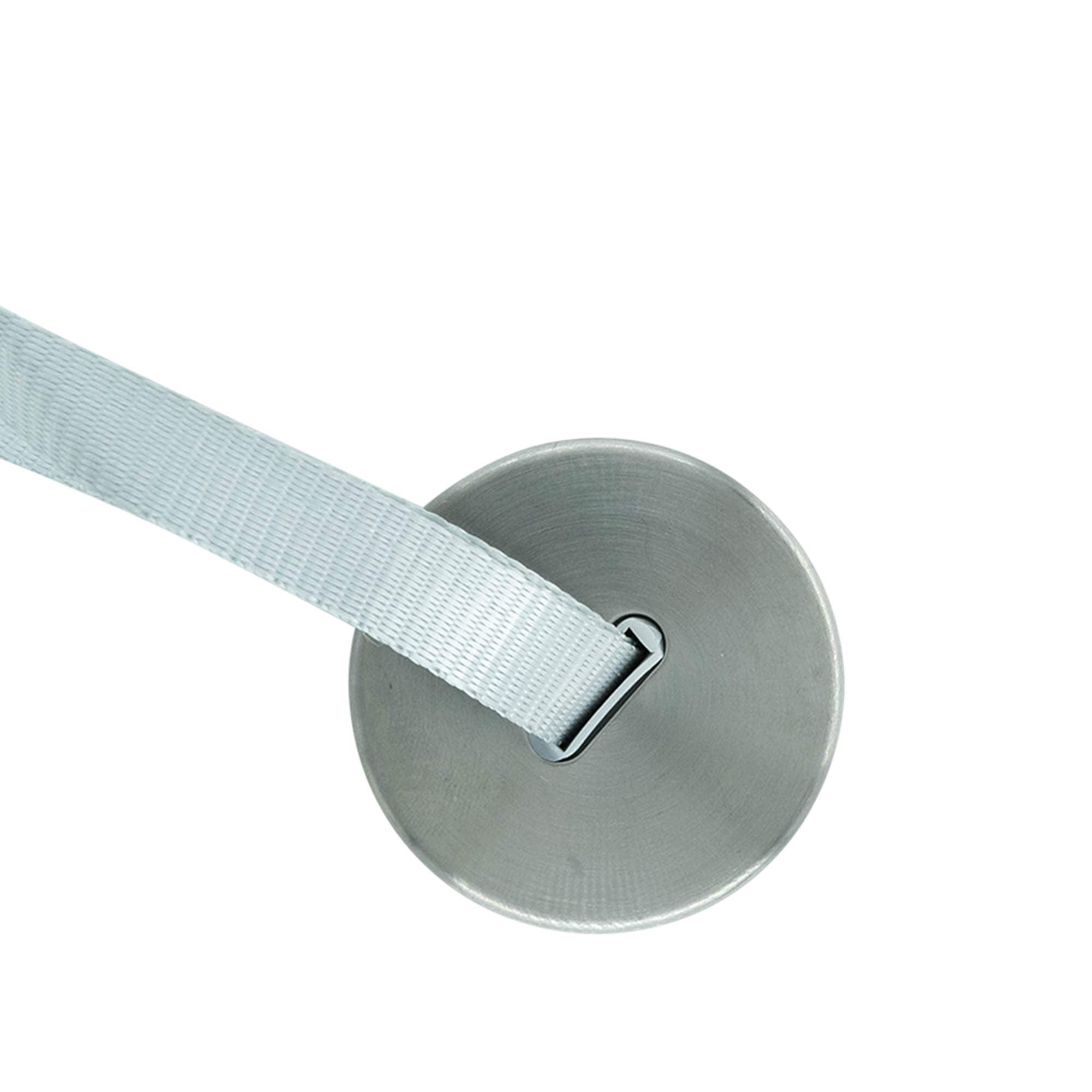 Schraubdeckel 'Perseus' mit Band, Metall, silber Schraubdeckel 'Perseus' mit Band, Metall, silber