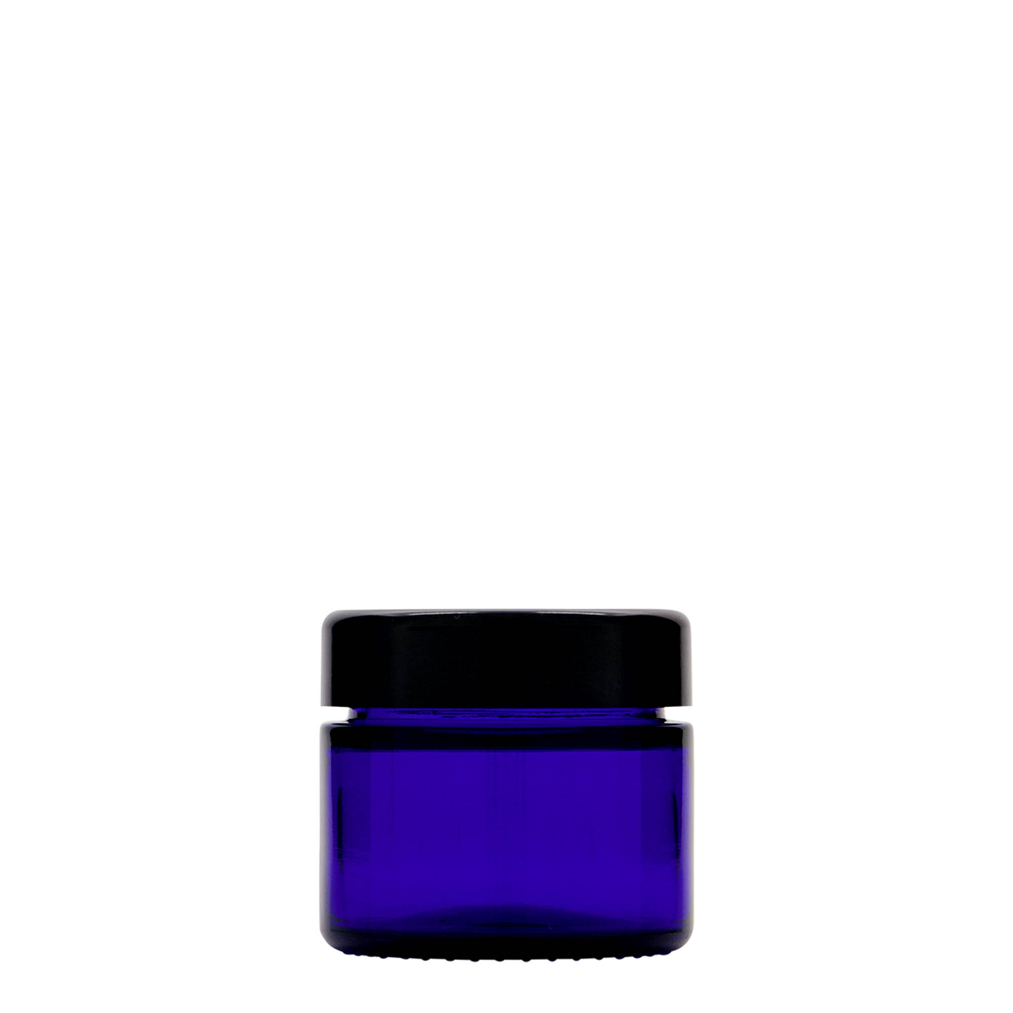 50 ml Tiegel 'Blue Edition', Glas, royalblau, Mündung: Schraubverschluss