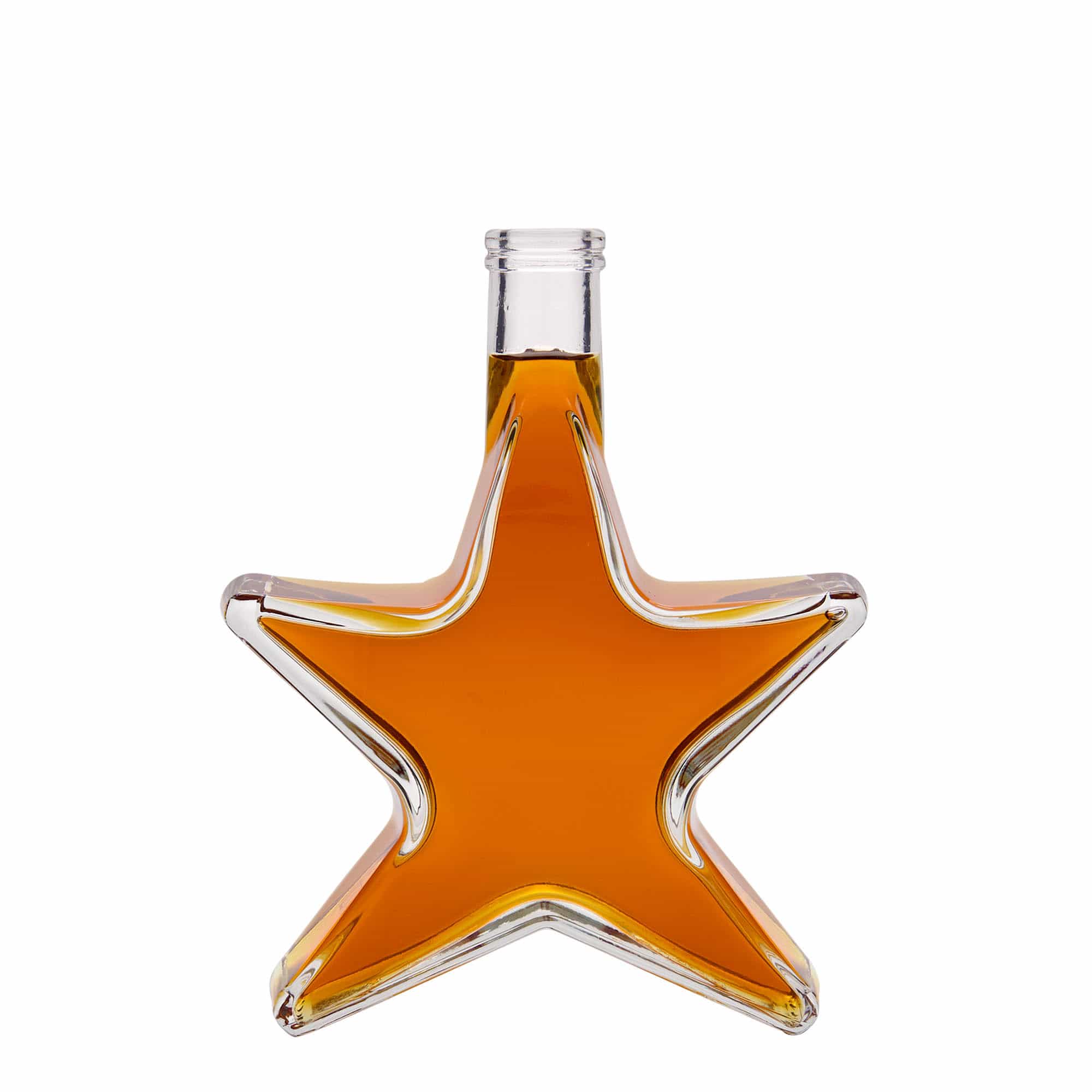 350 ml Glasflasche „Stern“, Mündung: Kork