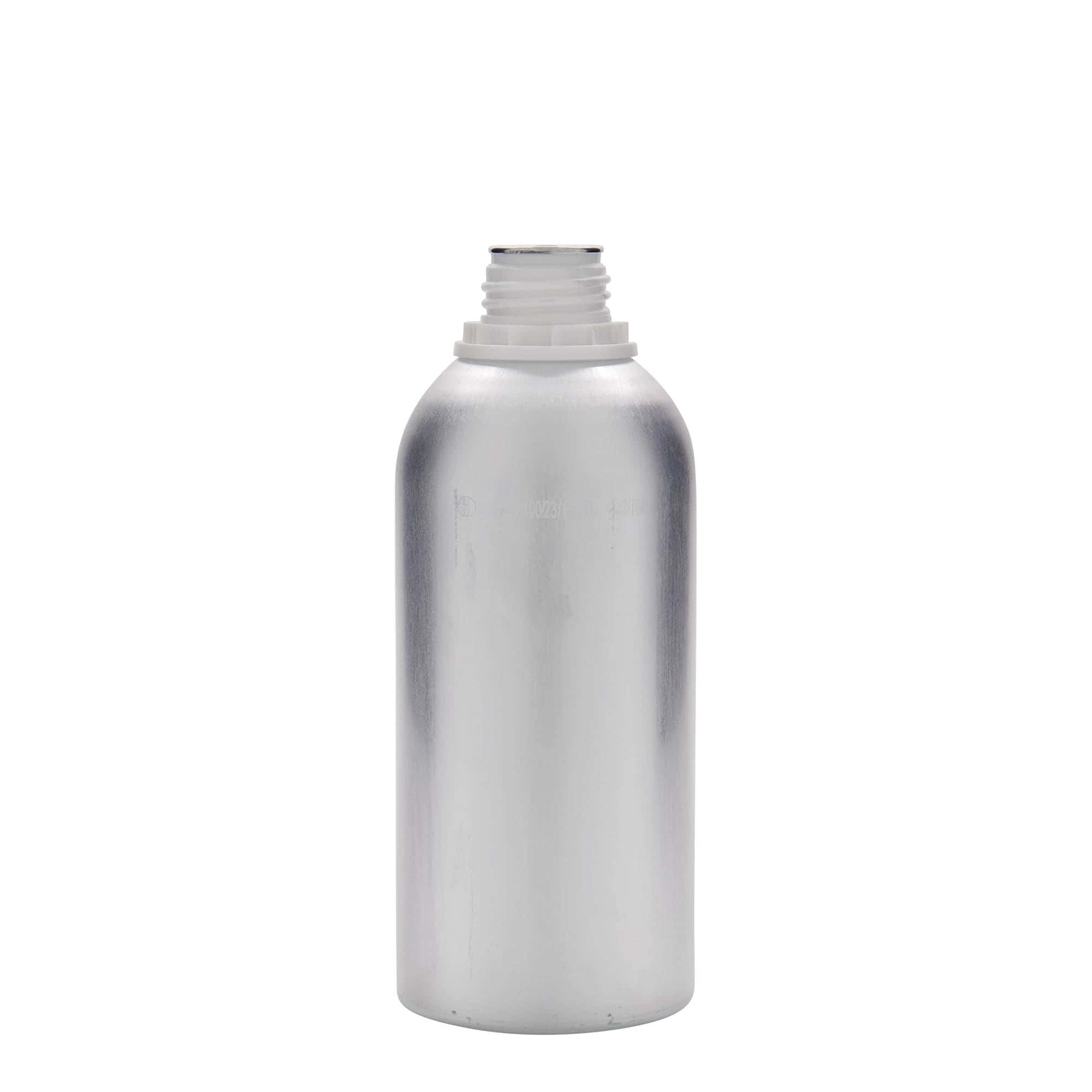 625 ml Aluminiumflasche, Metall, silber, Mündung: DIN 32 625 ml Aluminiumflasche, Metall, silber, Mündung: DIN 32