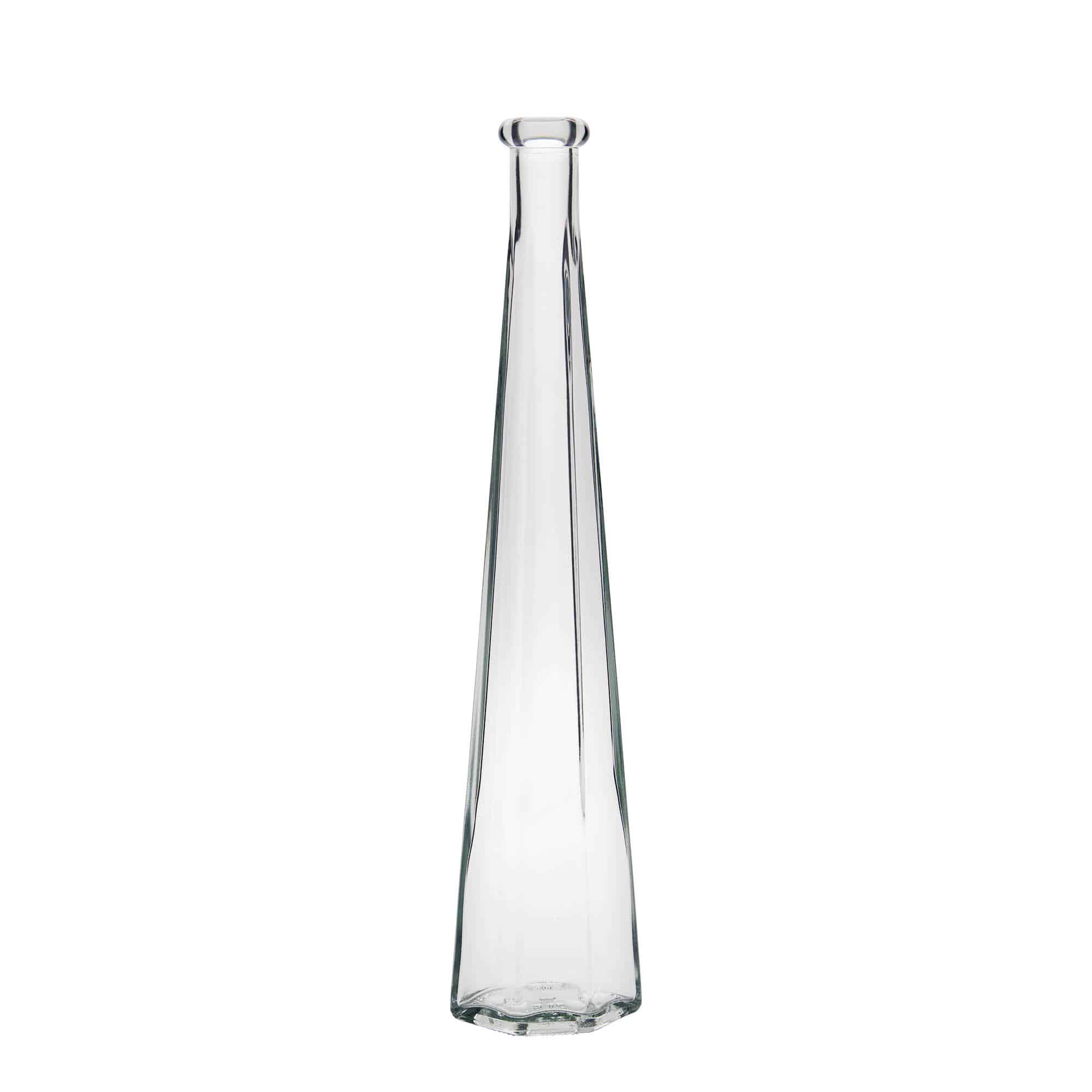 200 ml Glasflasche 'Dama Sexta', sechseckig, Mündung: Kork