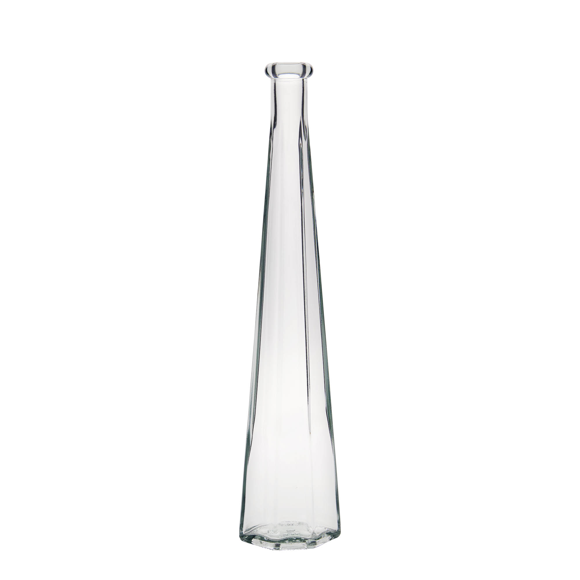 200 ml Glasflasche 'Dama Sexta', sechseckig, Mündung: Kork 200 ml Glasflasche 'Dama Sexta', sechseckig, Mündung: Kork