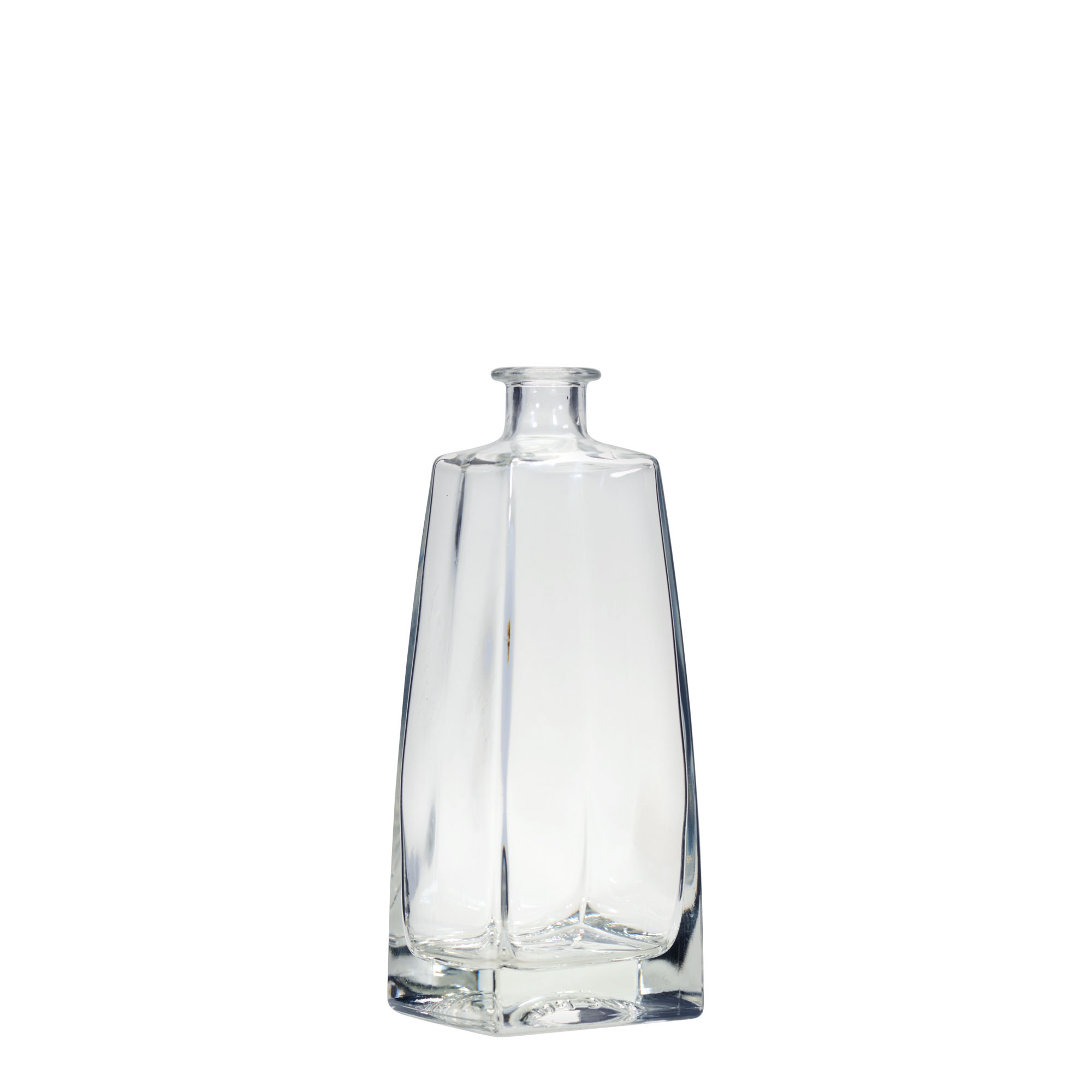 700 ml Glasflasche 'Timmy', rechteckig, Mündung: Kork