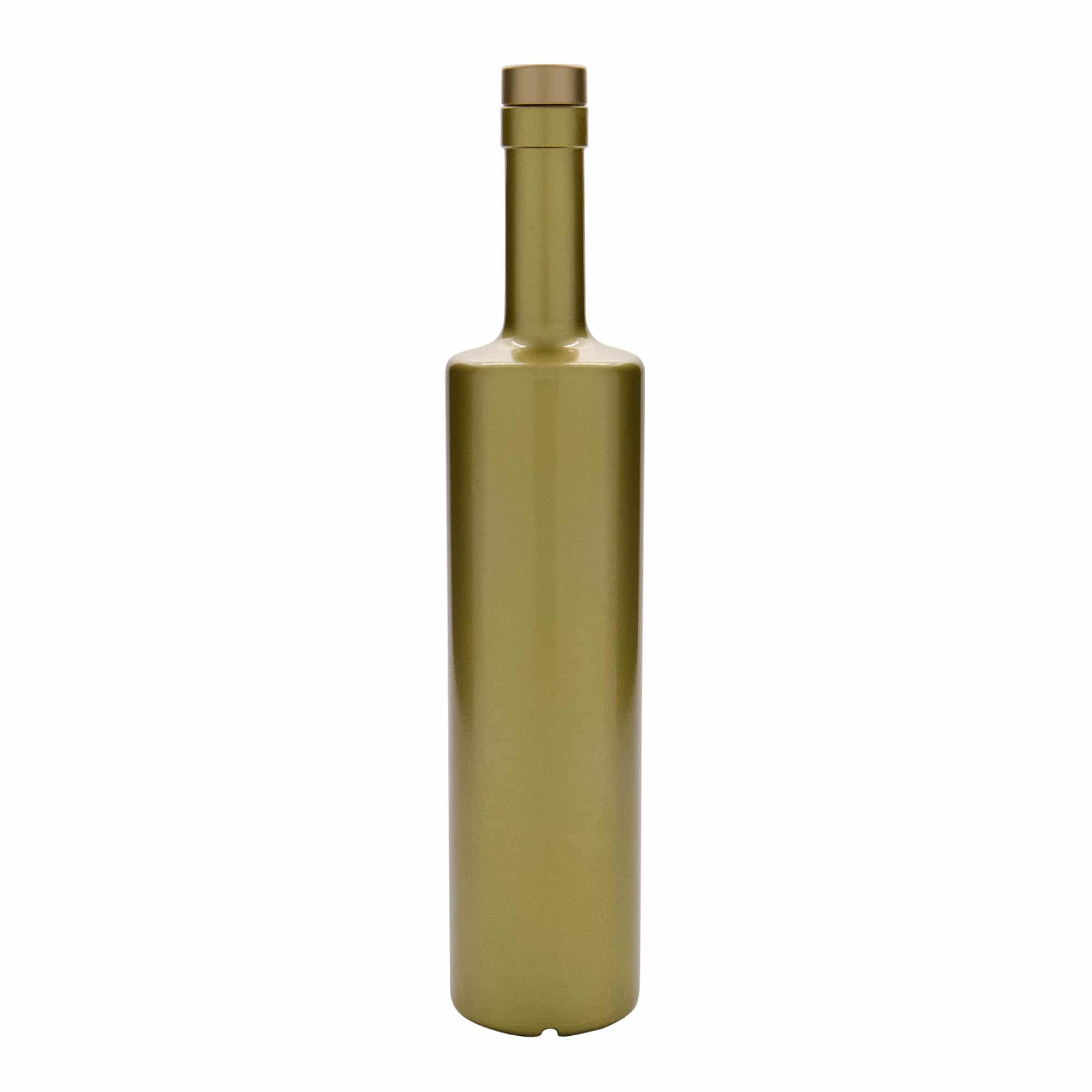 700 ml Glasflasche 'Centurio', gold, Mündung: Kork