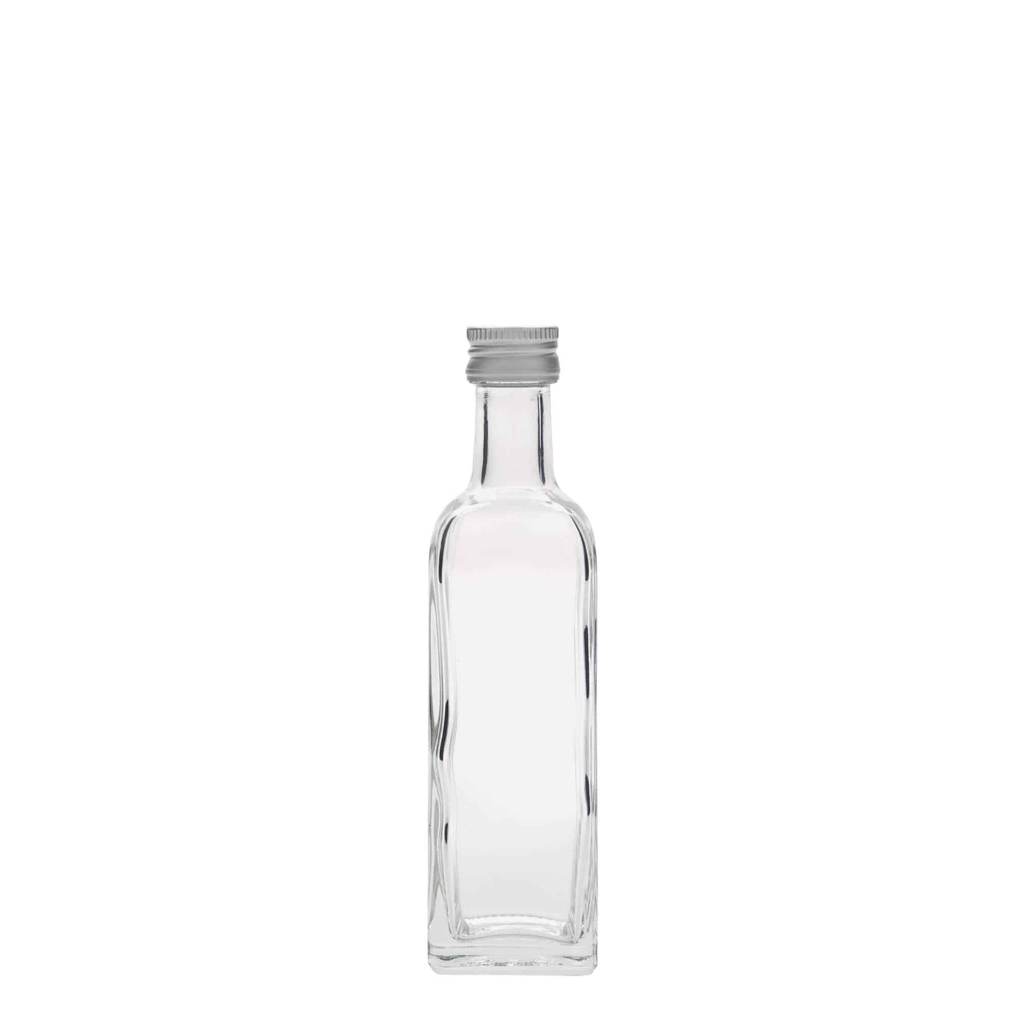 60 ml Glasflasche „Marasca“, quadratisch, Mündung: PP 18