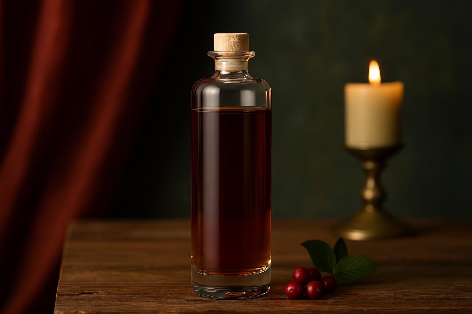 500 ml Glasflasche 'Alberto', Mündung: Kork